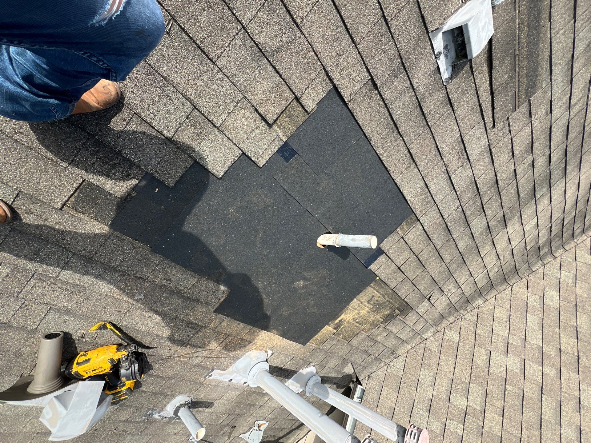 Hail Damage using Owen's Corning Duration (Lifetime) Shingles by Roof Repair Company