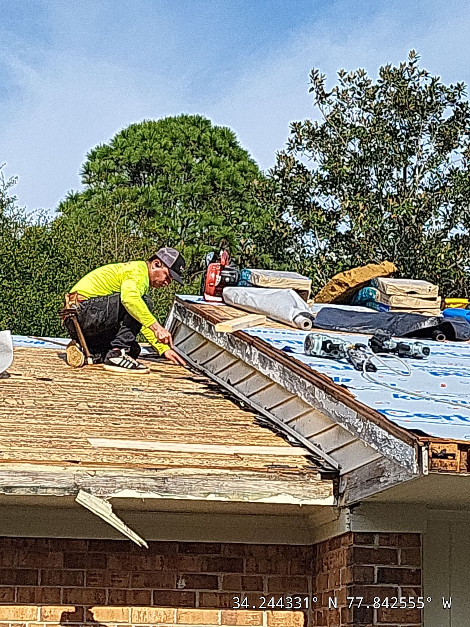 Roof Replacement in Wilmington, NC Using CertainTeed Landmark Shingles by RGR Construction and Roofing, LLC