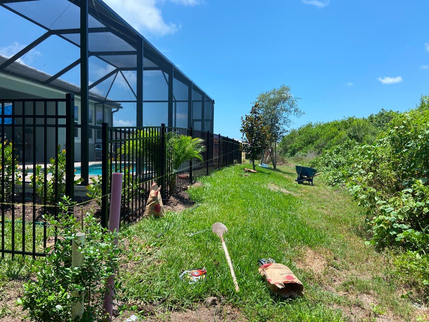 Sarasota, FL Aluminum Fence Installation using Black 3 Rail Aluminum Fence by Asap fence and gates, LLC