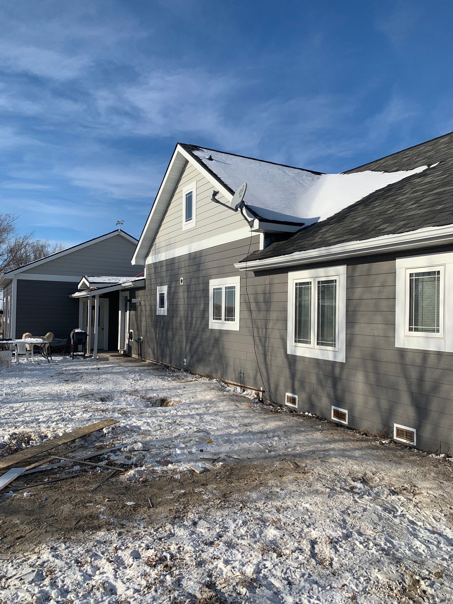 Residential Siding Replacement Project in Chinook, MT by swagg construction