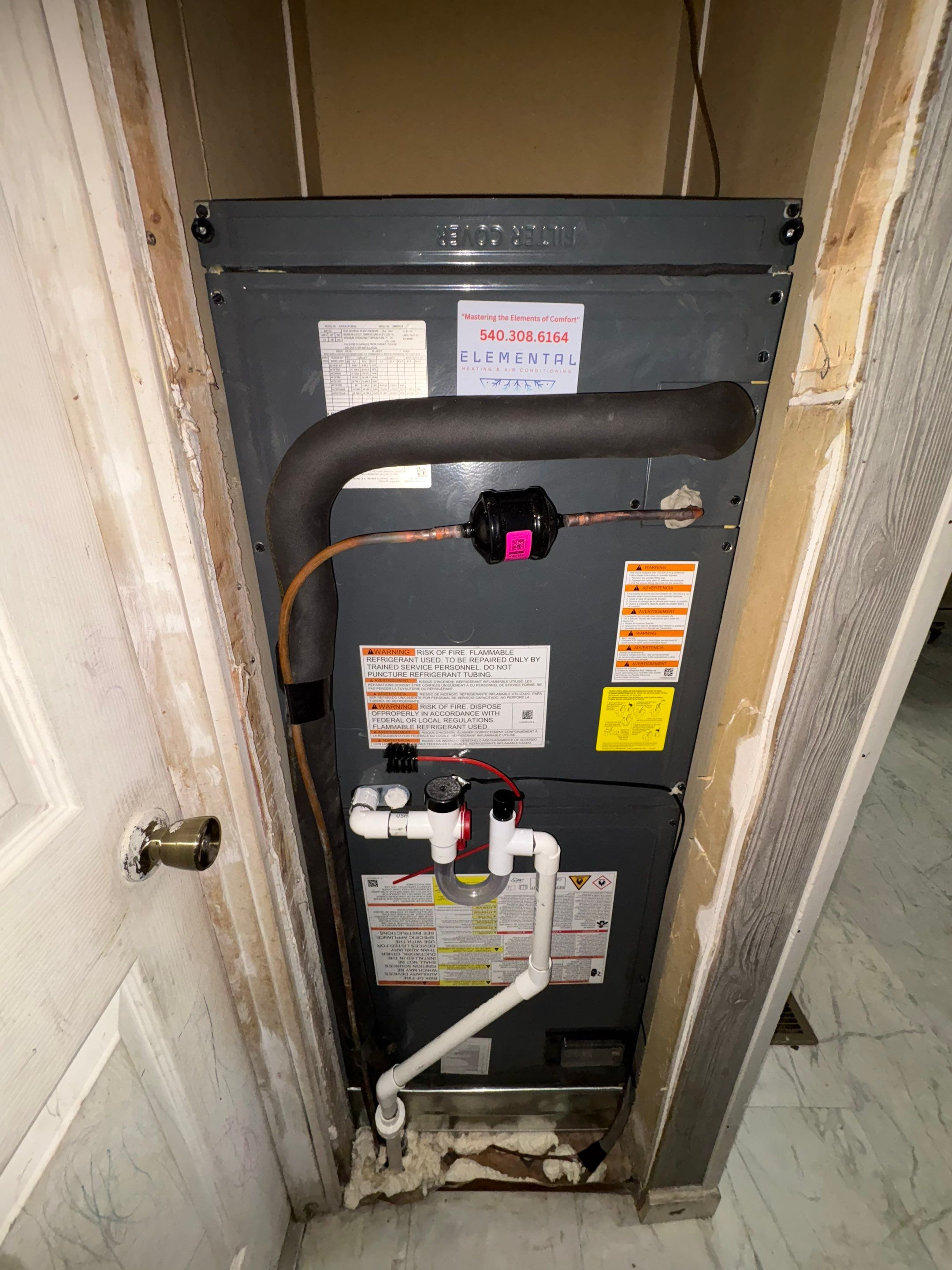 Duct Cleaning and System Install in Harrisonburg by Elemental Heating and air conditioning LLC