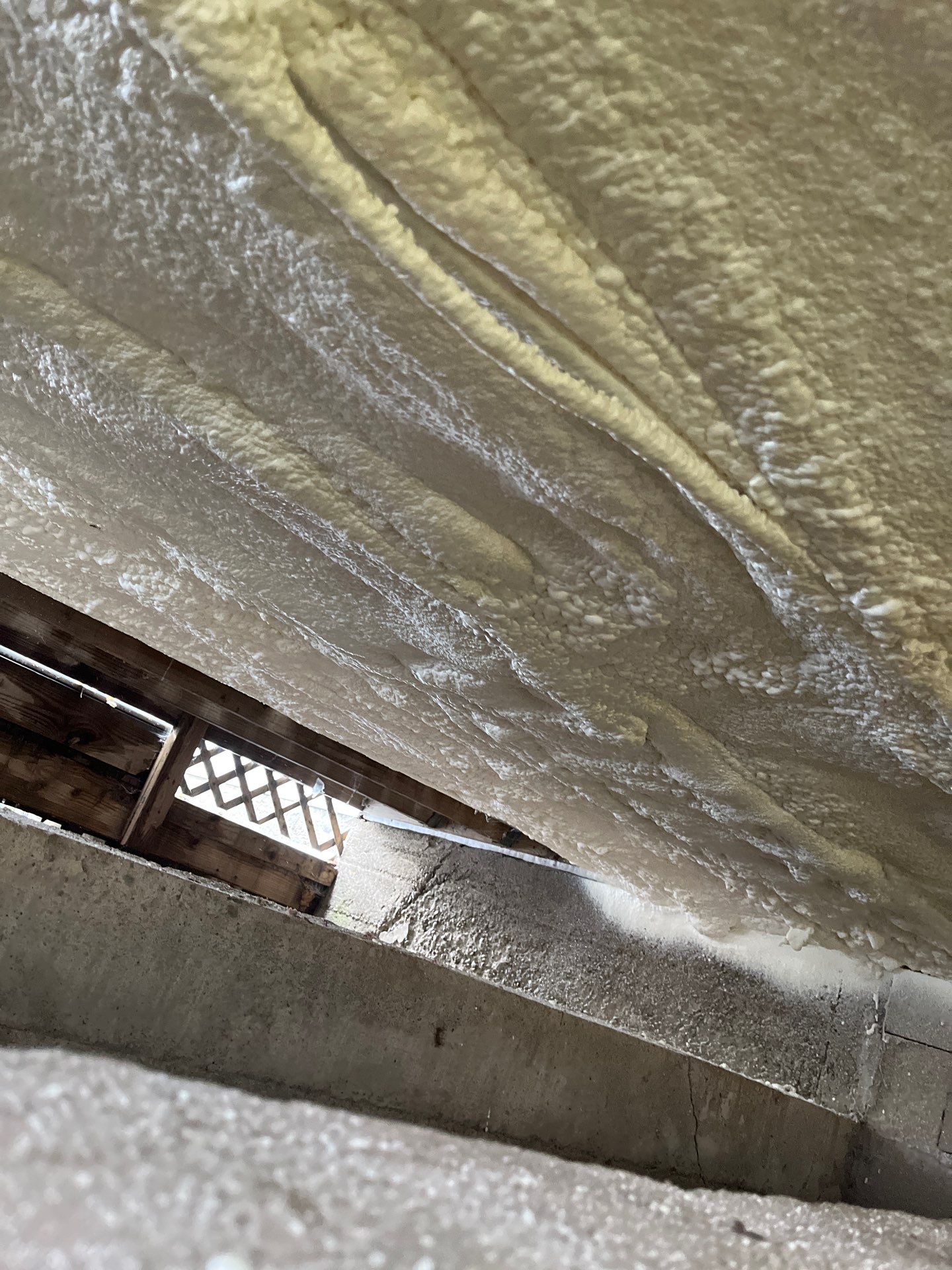 Basement Exterior Walls using Closed Cell Spray Foam by NYS Foam & Energy