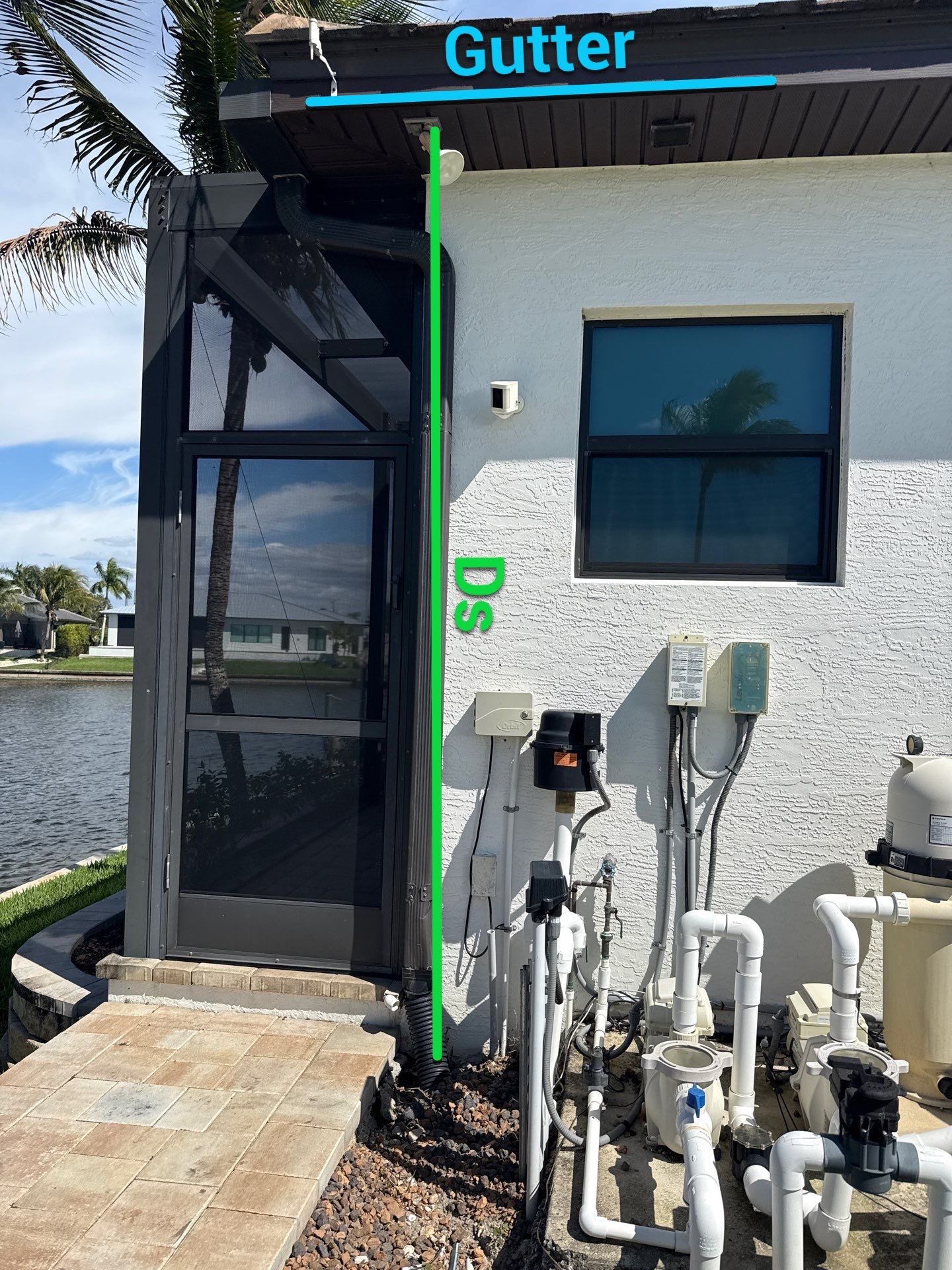 6 Inch Seamless Gutters using Musket Brown Seamless Gutters in Cape Coral FL by Gutter Professors