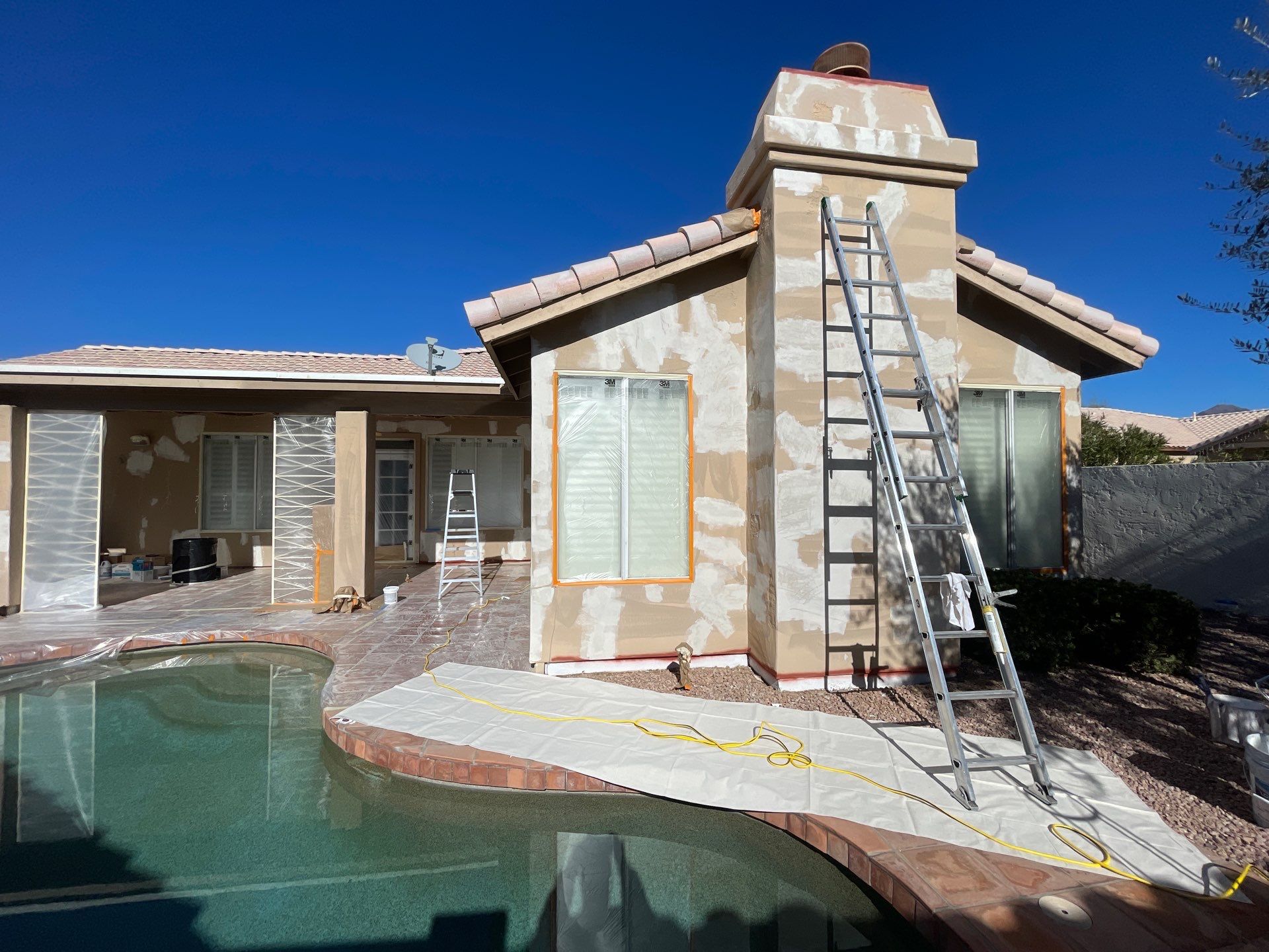 Gazzo - A Beautiful Home Exterior Transformation in Scottsdale, AZ with C&M Primer and Sherwin Williams Paints by Double G Painting Contractors, LLC