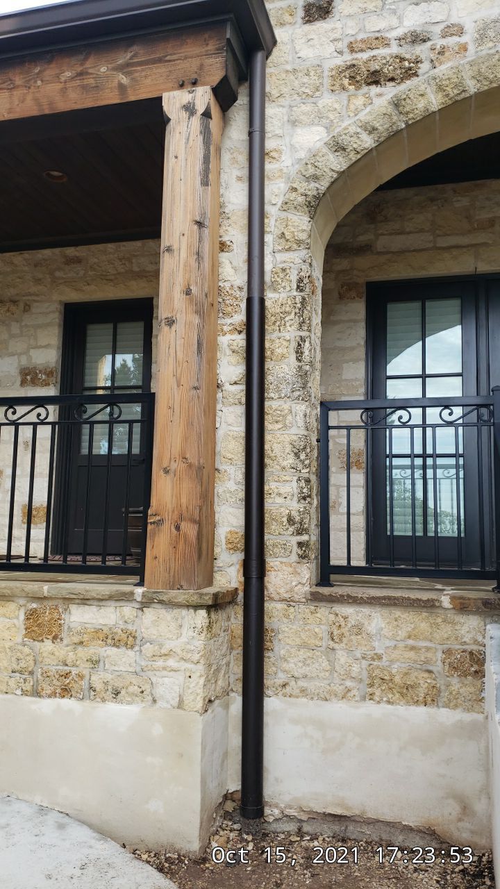 Cliffside installation for primary water source. by Hill Country Rain Water