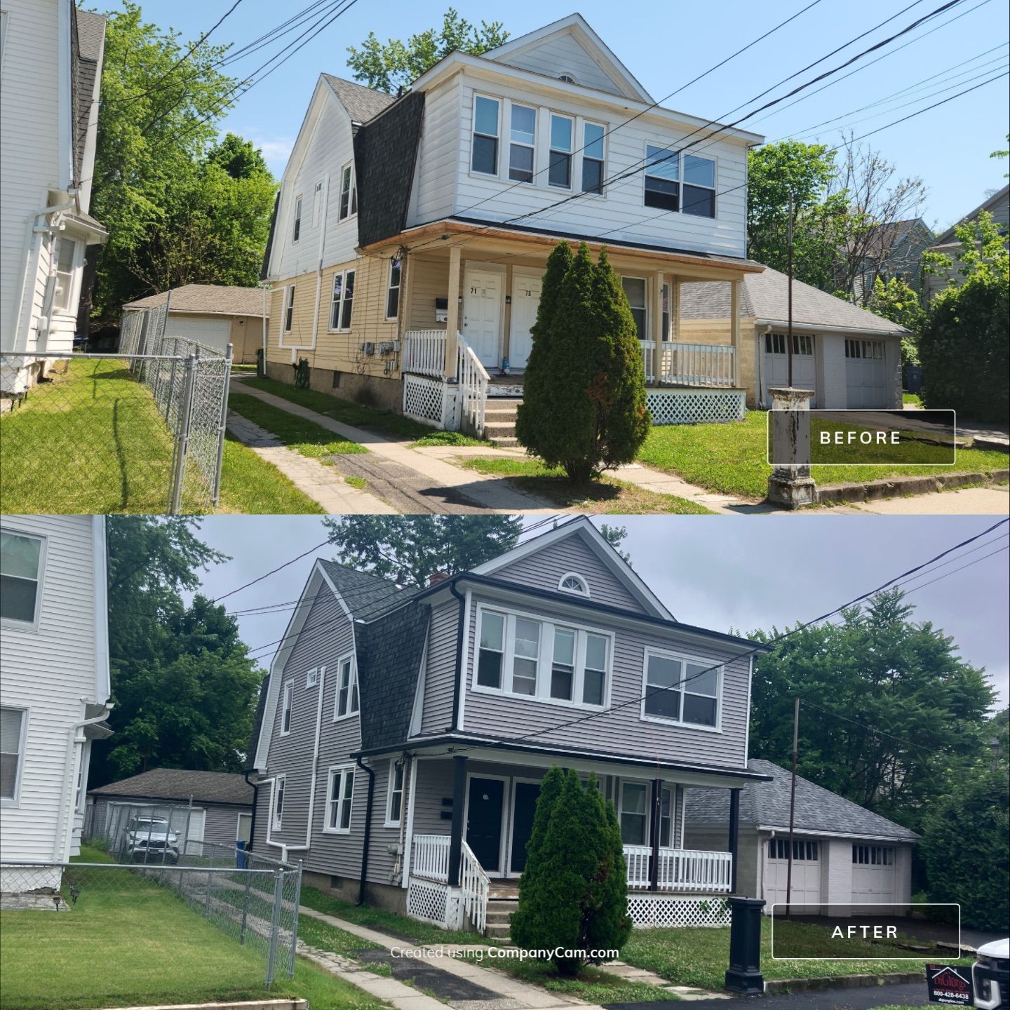 Siding Rejuvenation with Cert Monogram D/4  12'6' clapboard, Granite Gray by DiGiorgi Roofing and Siding Inc