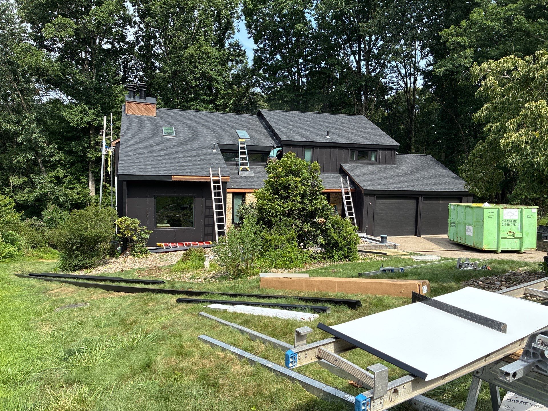 James Hardie Board and Batten Midnight Black Renovation in Wexford by Ideal Siding Pittsburgh