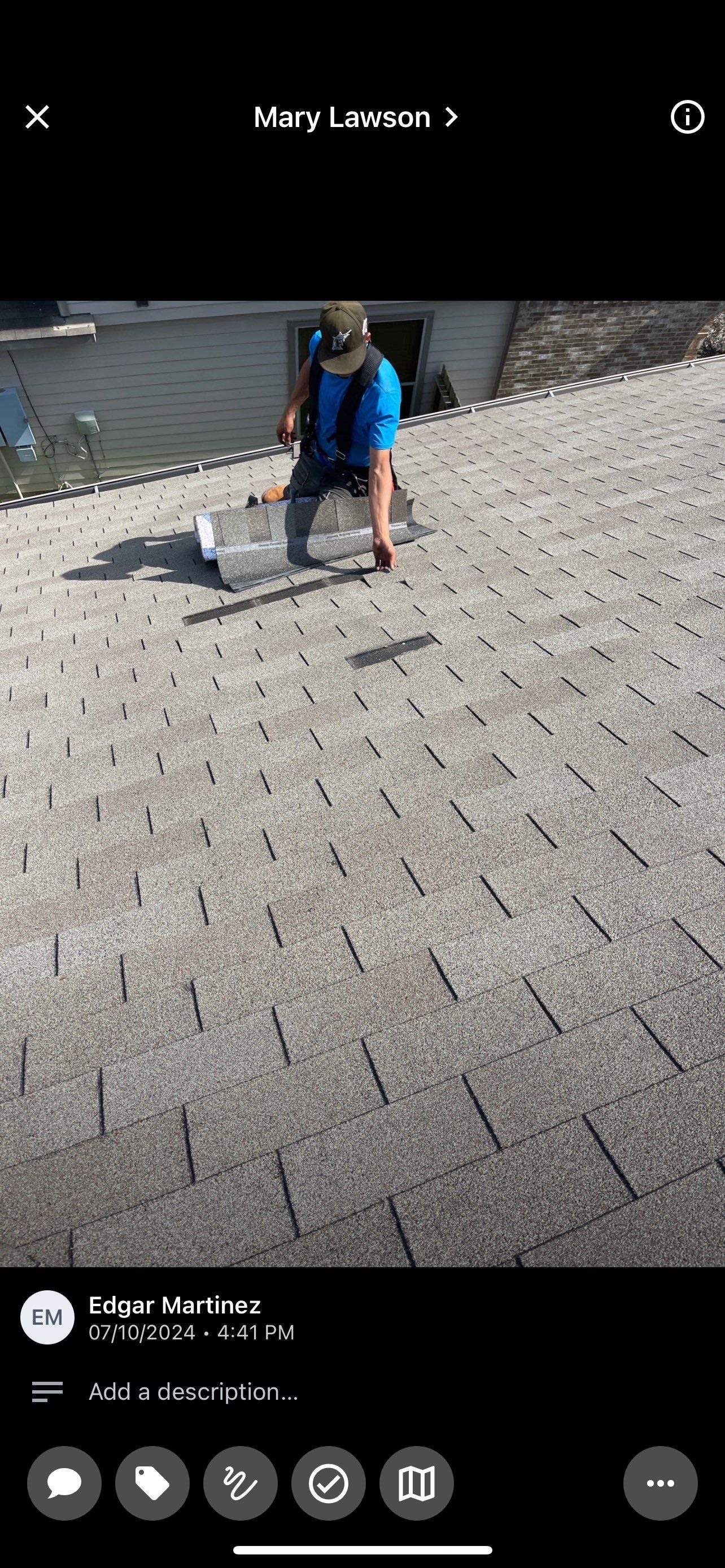 Hail Damage using Owen's Corning Duration (Lifetime) Shingles by Roof Repair Services LLC