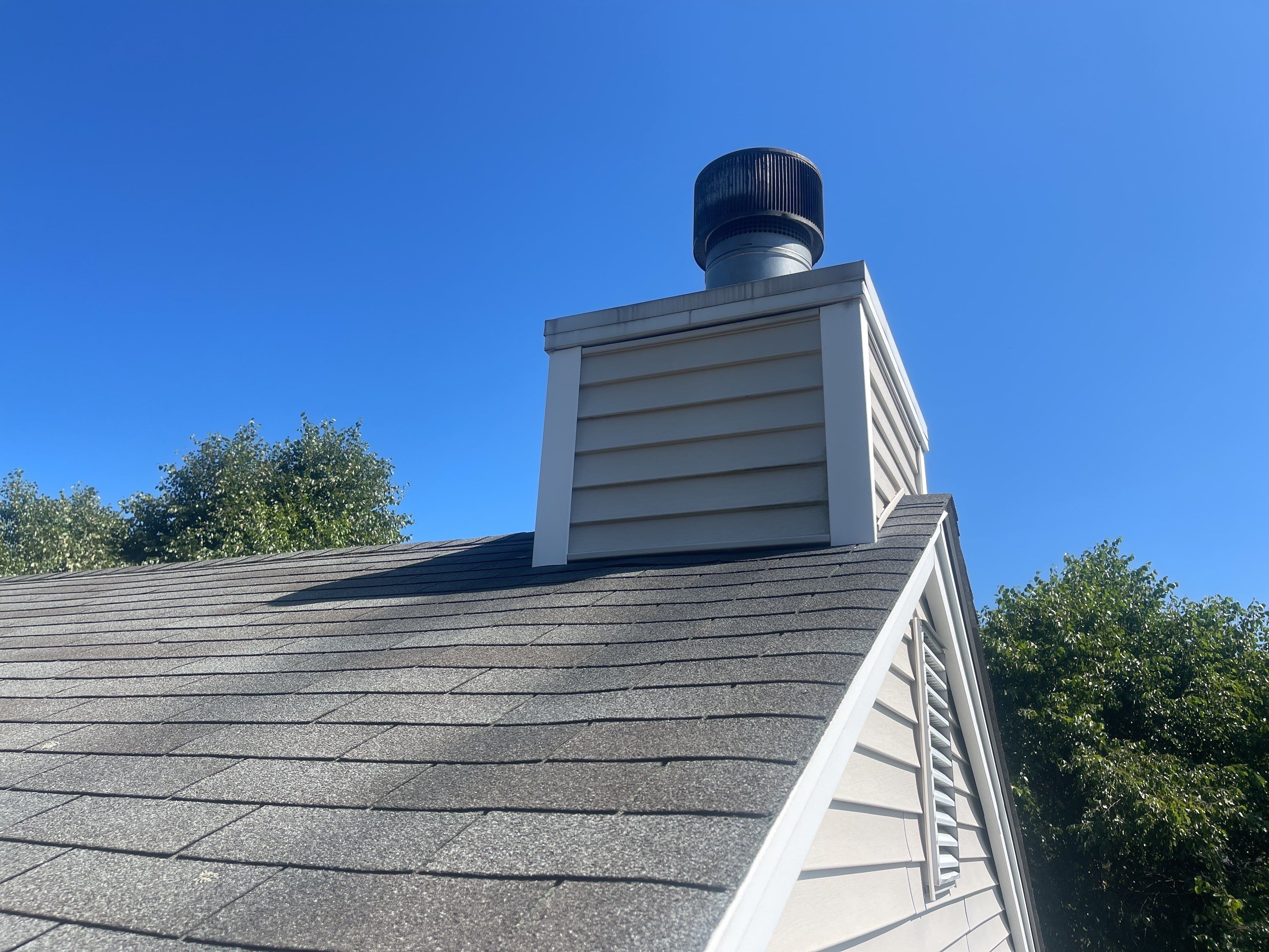 Residential Roofing Installation using Certainteed Landmark Moire Black by A Plus Exterior