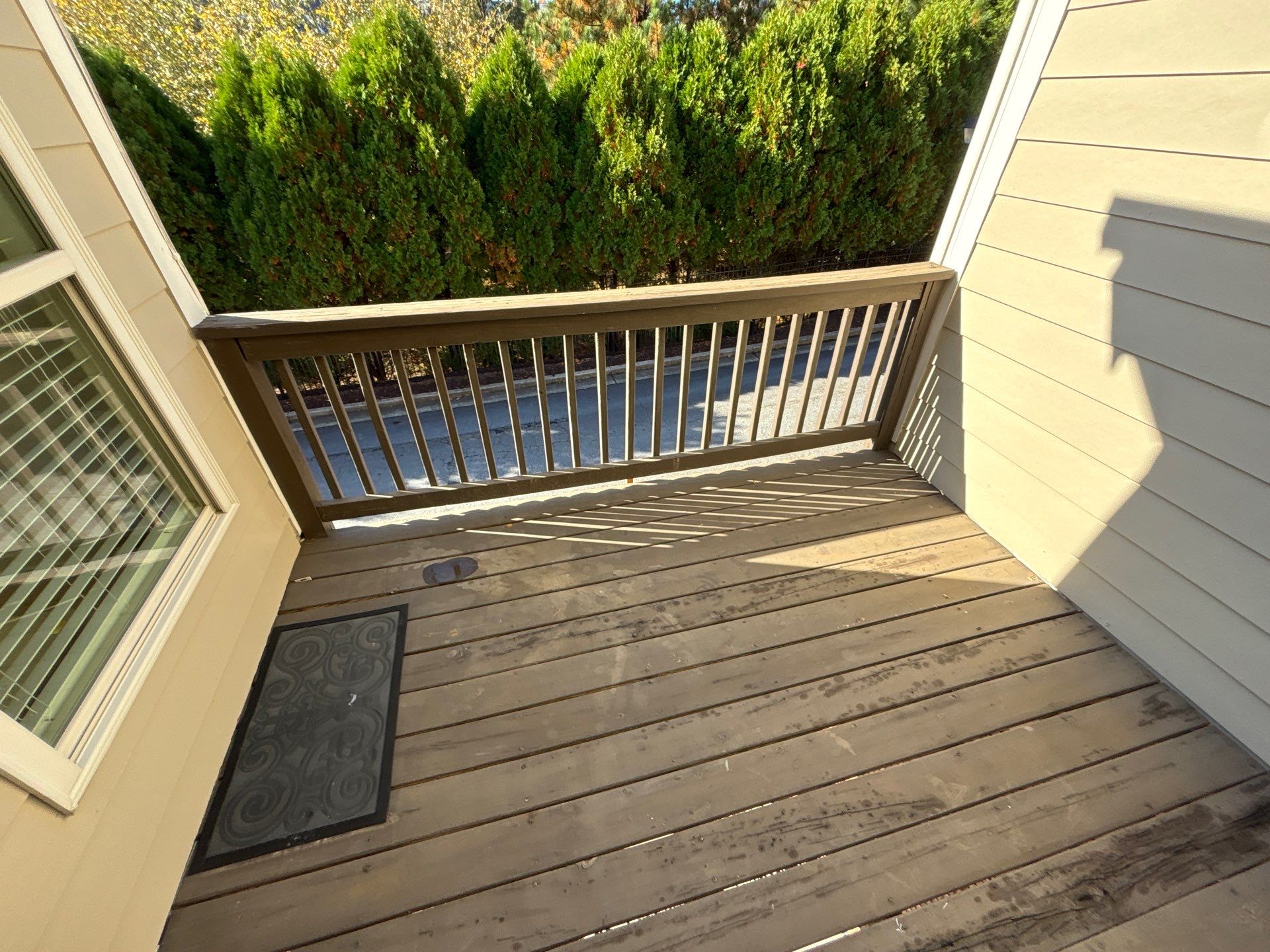 Alpharetta Deck Resurface and Stain using Cedar Decking and Sherwin Williams by Nelson Exteriors