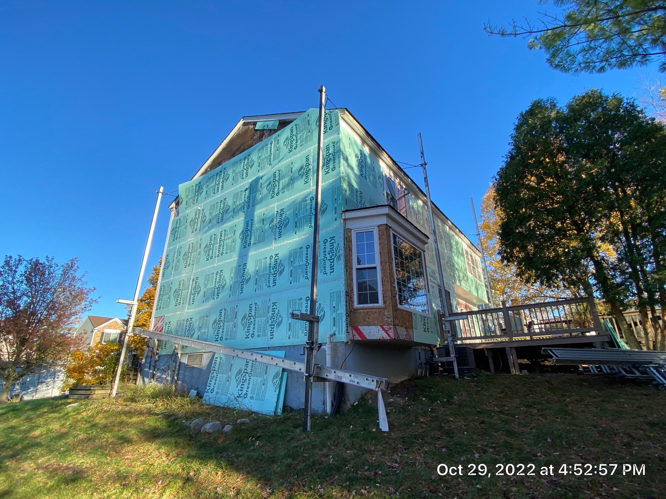 Siding Replacement using Certainteed Restoration Classic D4 Midnight Blue by 180 Contractors