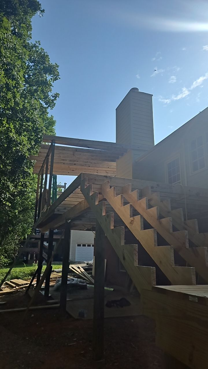 South Trace Lane - Deck Installation and Chimney Repair by Pillar and Pine