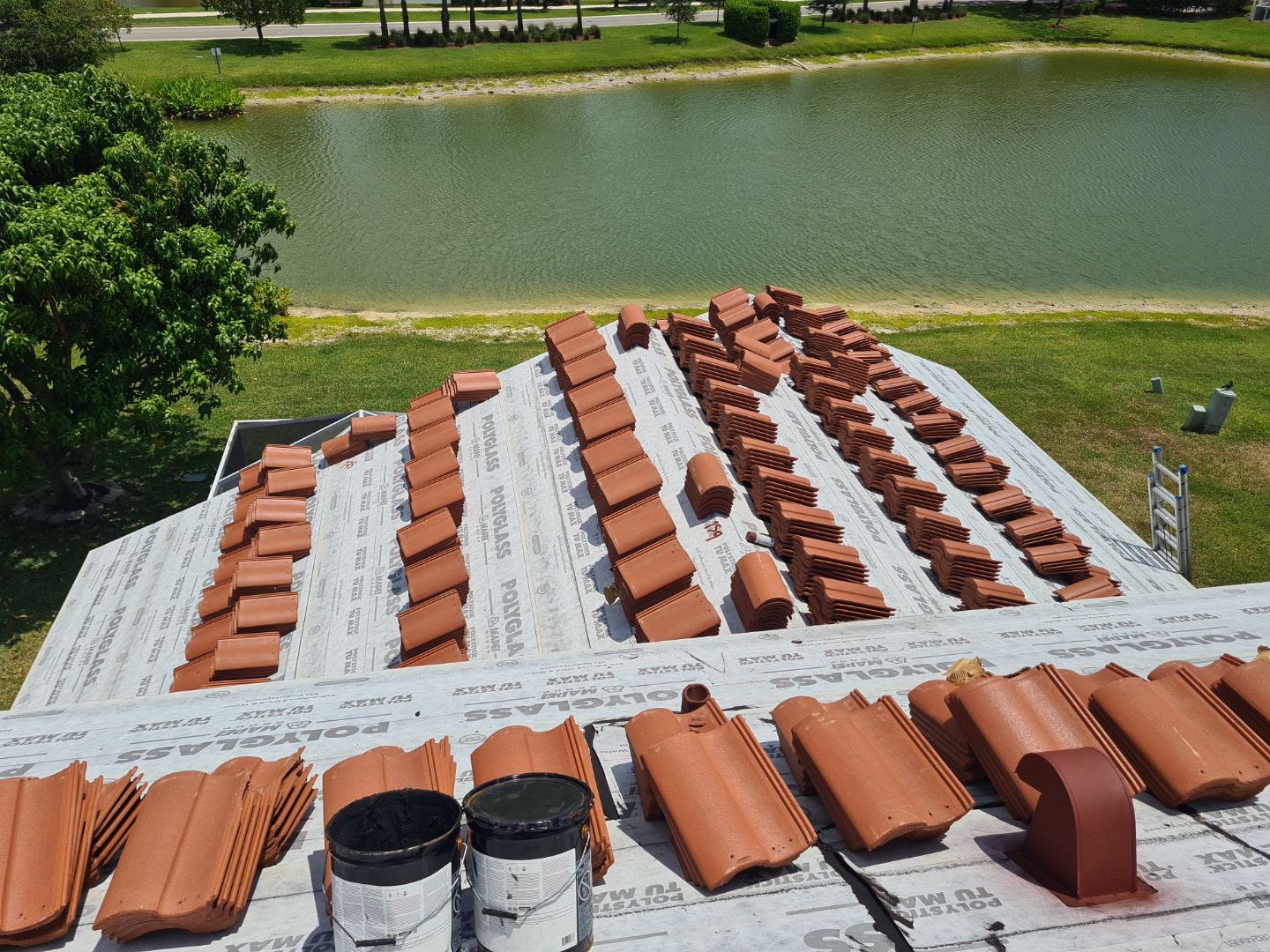 Residential Roofing Installation using Eagle Roofing Tile by BLUES BROTHERS ROOFING