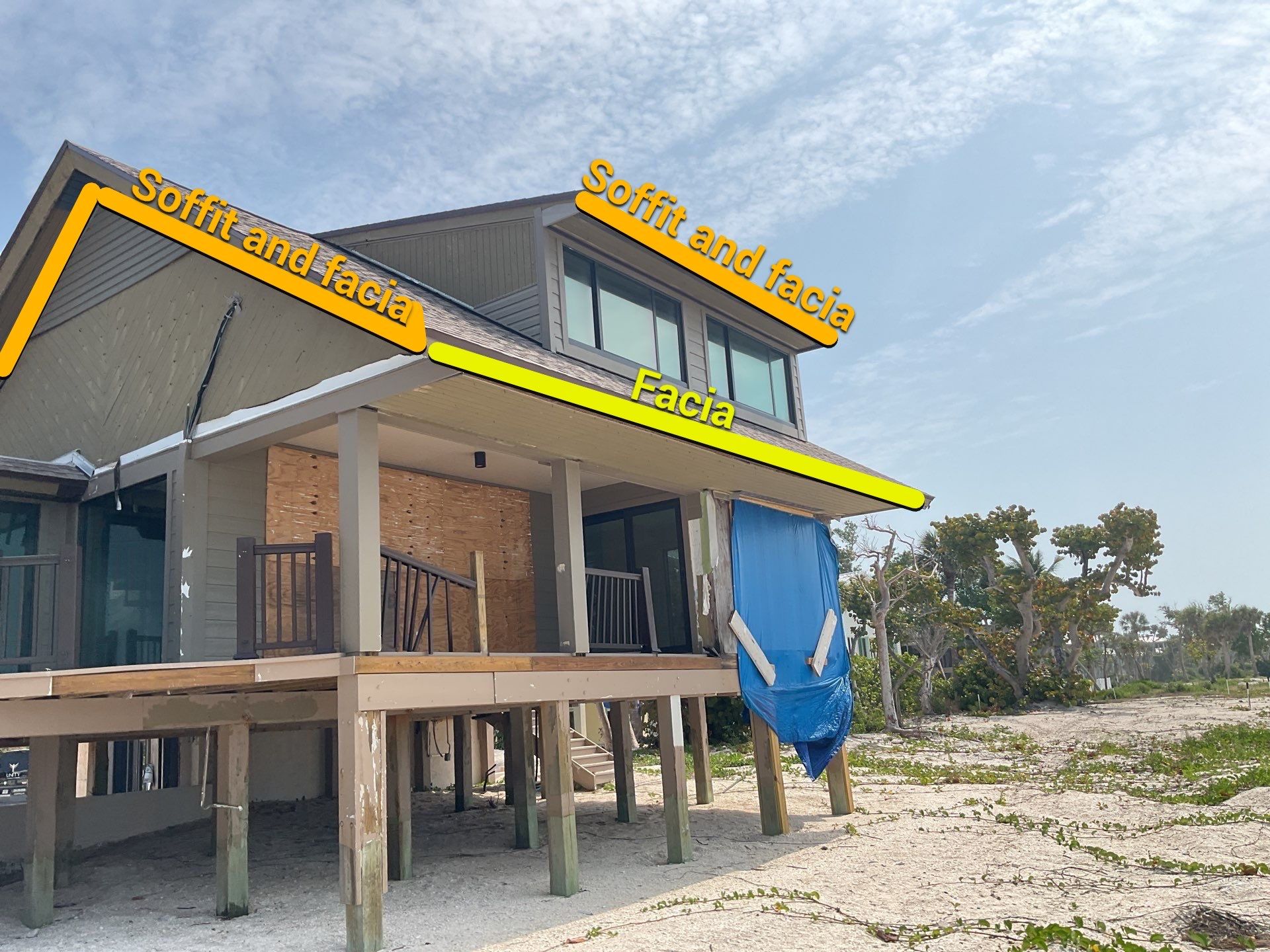 Commercial Gutter Installation in Sanibel FL by Gutter Professors