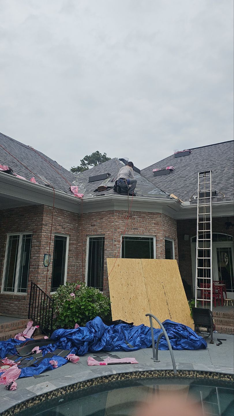 Residential Roofing Installation using Owens Corning Duration Midnight Plum by Indigo State Roofing