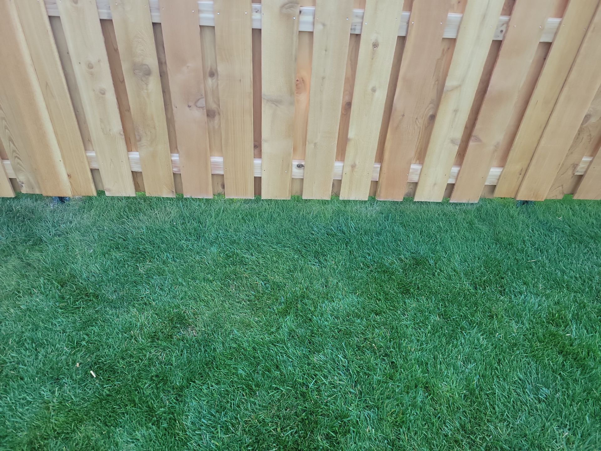 Unstained Cedar Wood Privacy Fence Installation in Cedar Falls by Perfect Picket Fence and Stain