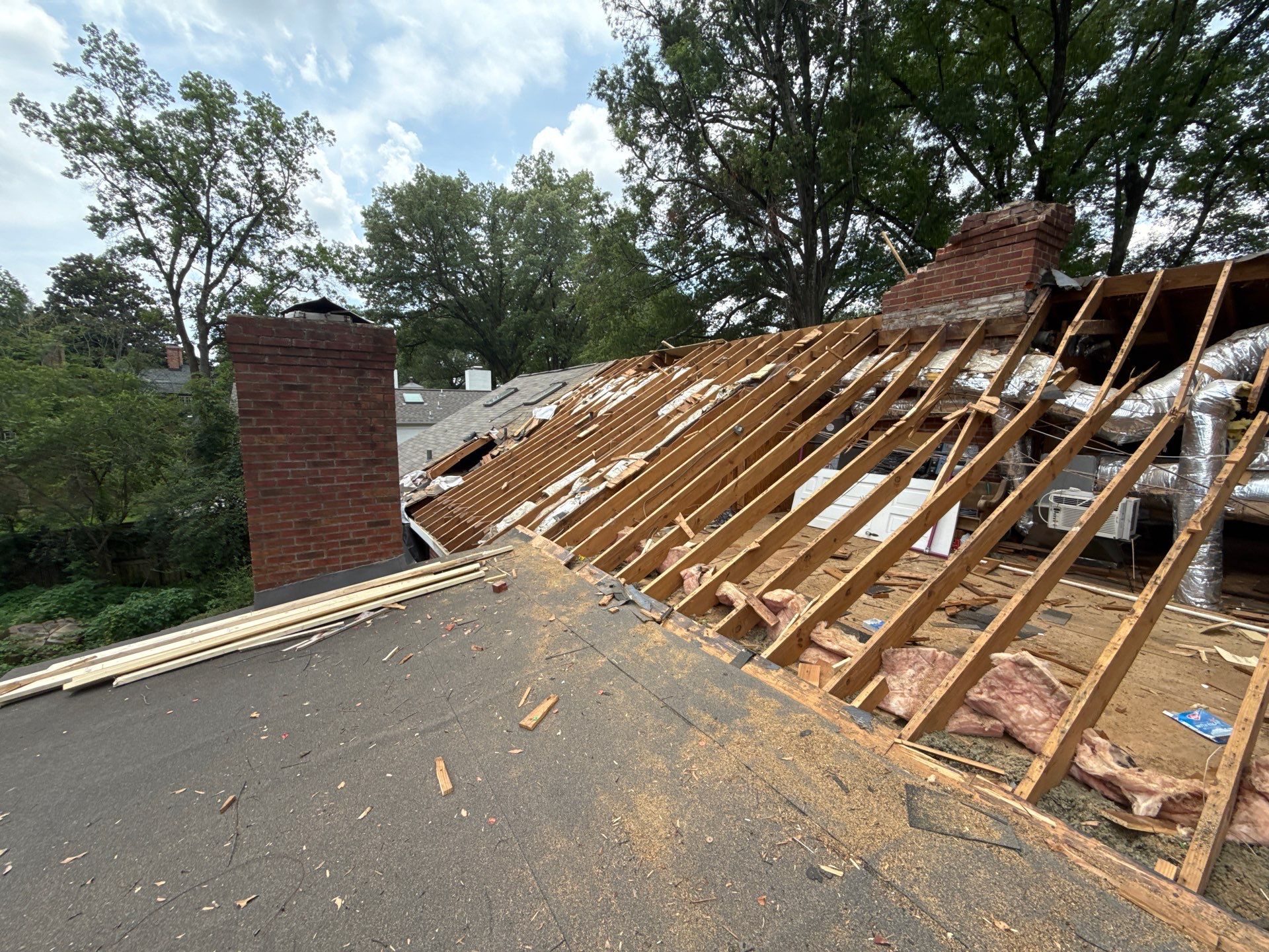 Structural Restoration and Asphalt Shingle Roof Replacement with Interior Repairs in East Memphis by Revival Roofing Services