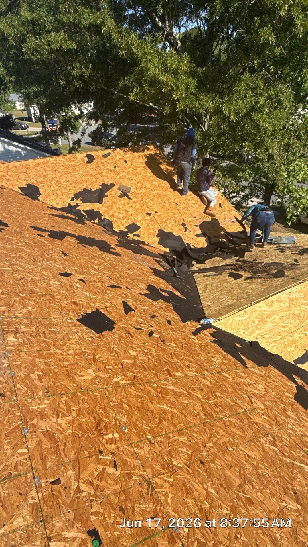 Roof replacement and interior repair by hail and wind damage by Just Brilliant Restoration JBR
