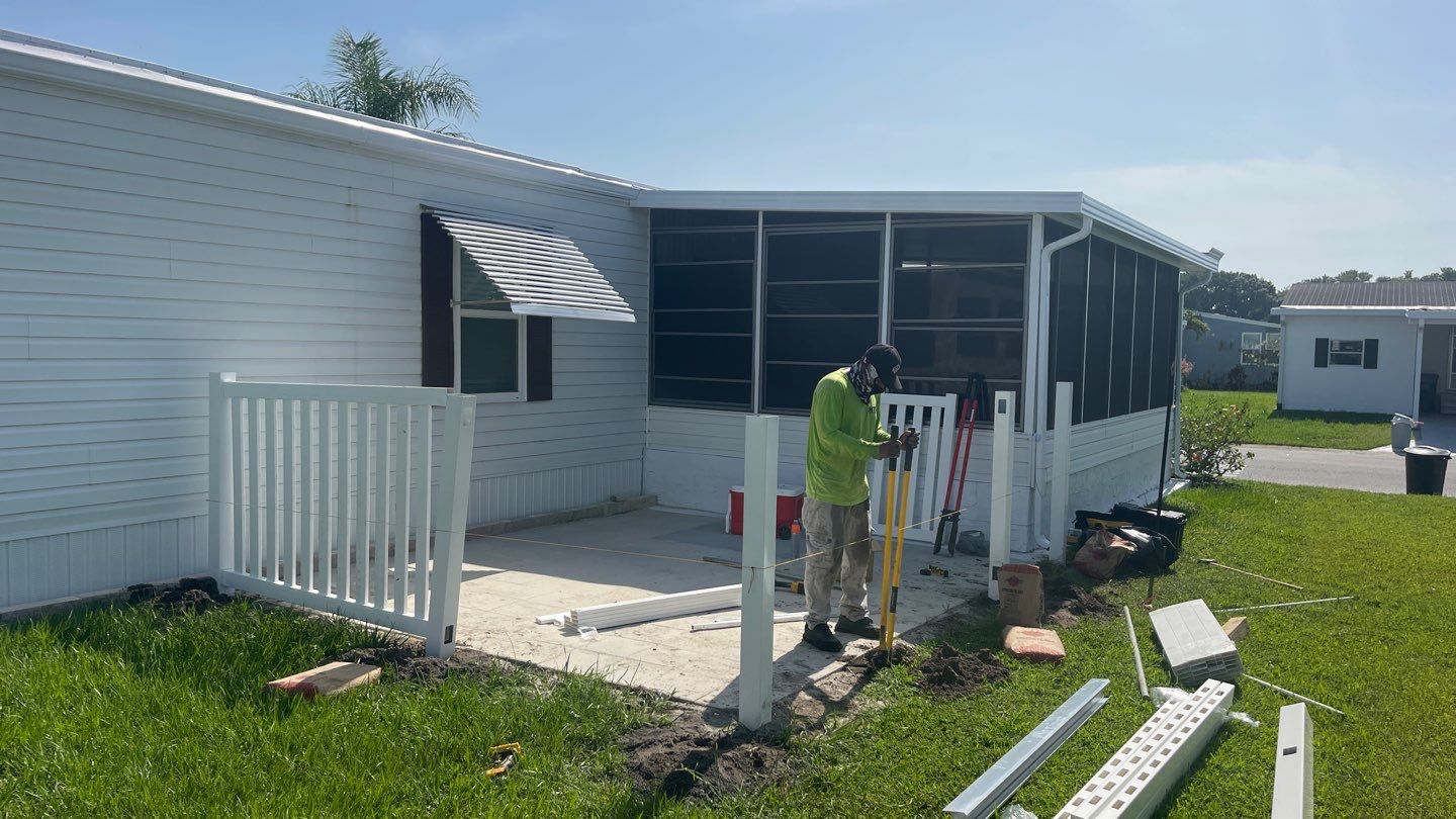 Palmetto, FL 4 ft. Tall White Vinyl Spaced Picket Fence by Asap fence and gates, LLC