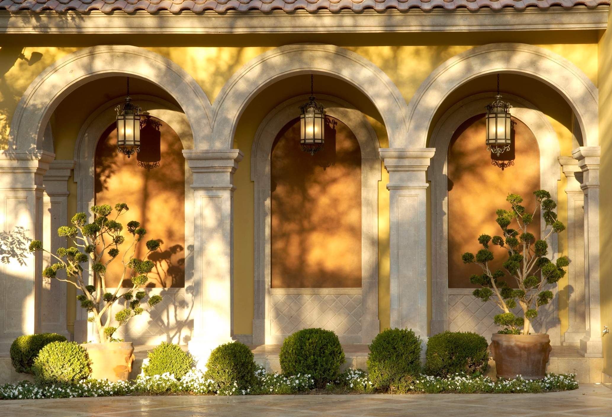 Comprehensive Exterior Lighting and Lantern Installation for Monterrey Estate by Solara Custom Living