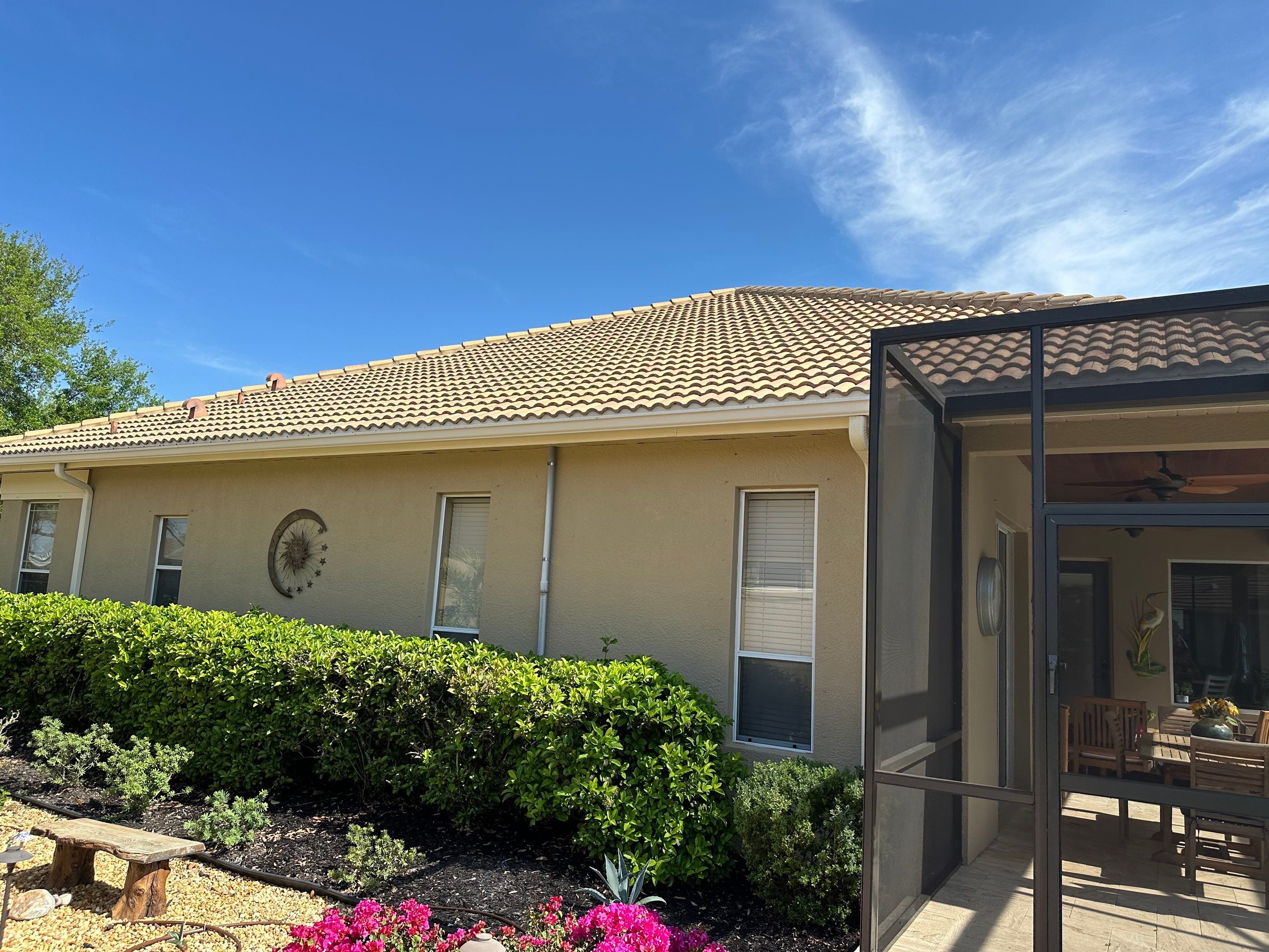 Concrete Tile Roof Cleaning in Winding River Community, Bradenton, FL | Sunshine AquaWash by Sunshine AquaWash
