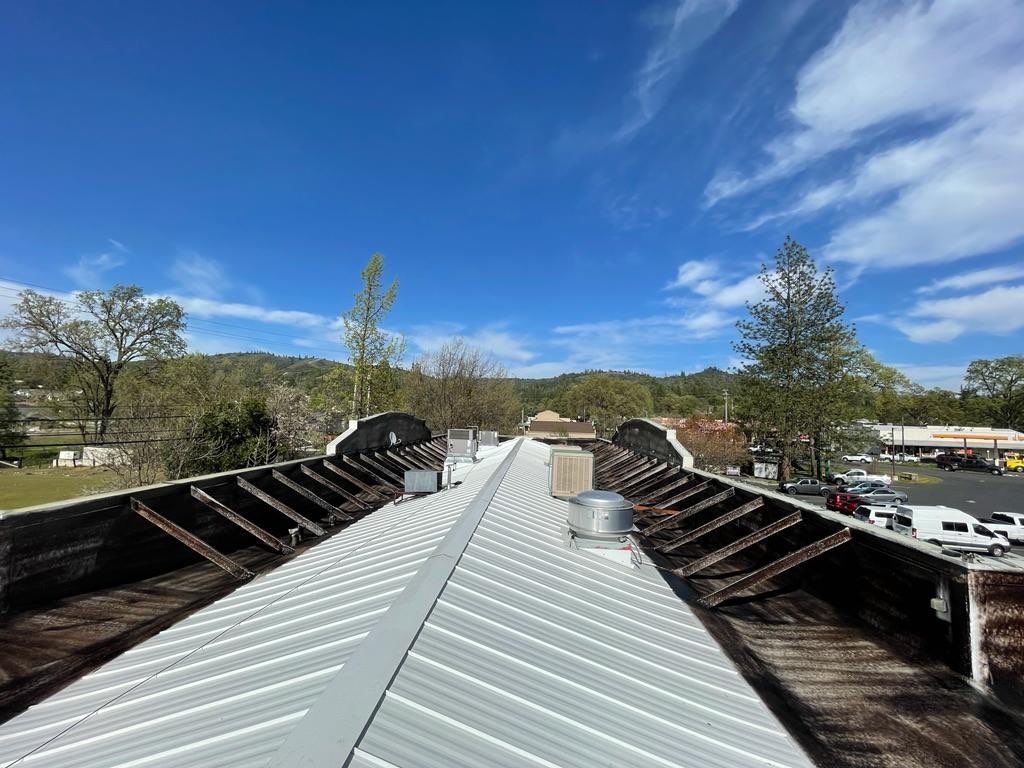 Foam Refurbish using Conklin Benchmark/PUMA XL coatings and spray foam by Straight Edge Roofing Inc