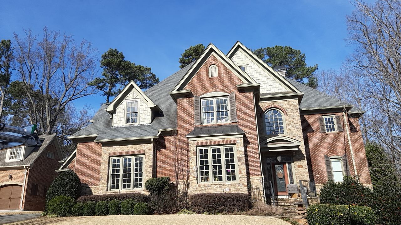 Residential Roofing Installation using GAF Timberline HDZ Charcoal by Georgia Roof Advisors