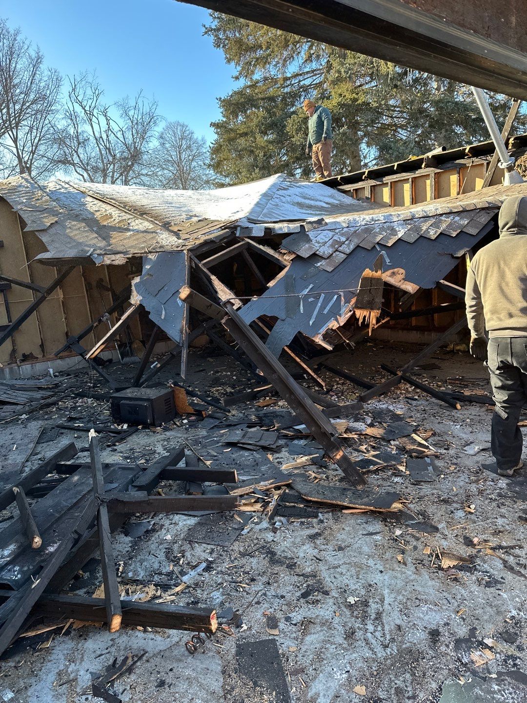 Garage fire claim. Brainerd, Minnesota by Koska construction llc