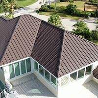 .032 Aluminum 1.5" Mechanical Seam Mansard Brown 