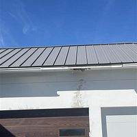 24ga 1.5" Mechanical Seam Slate Gray by Total Roofing System The Metal Roof Experts
