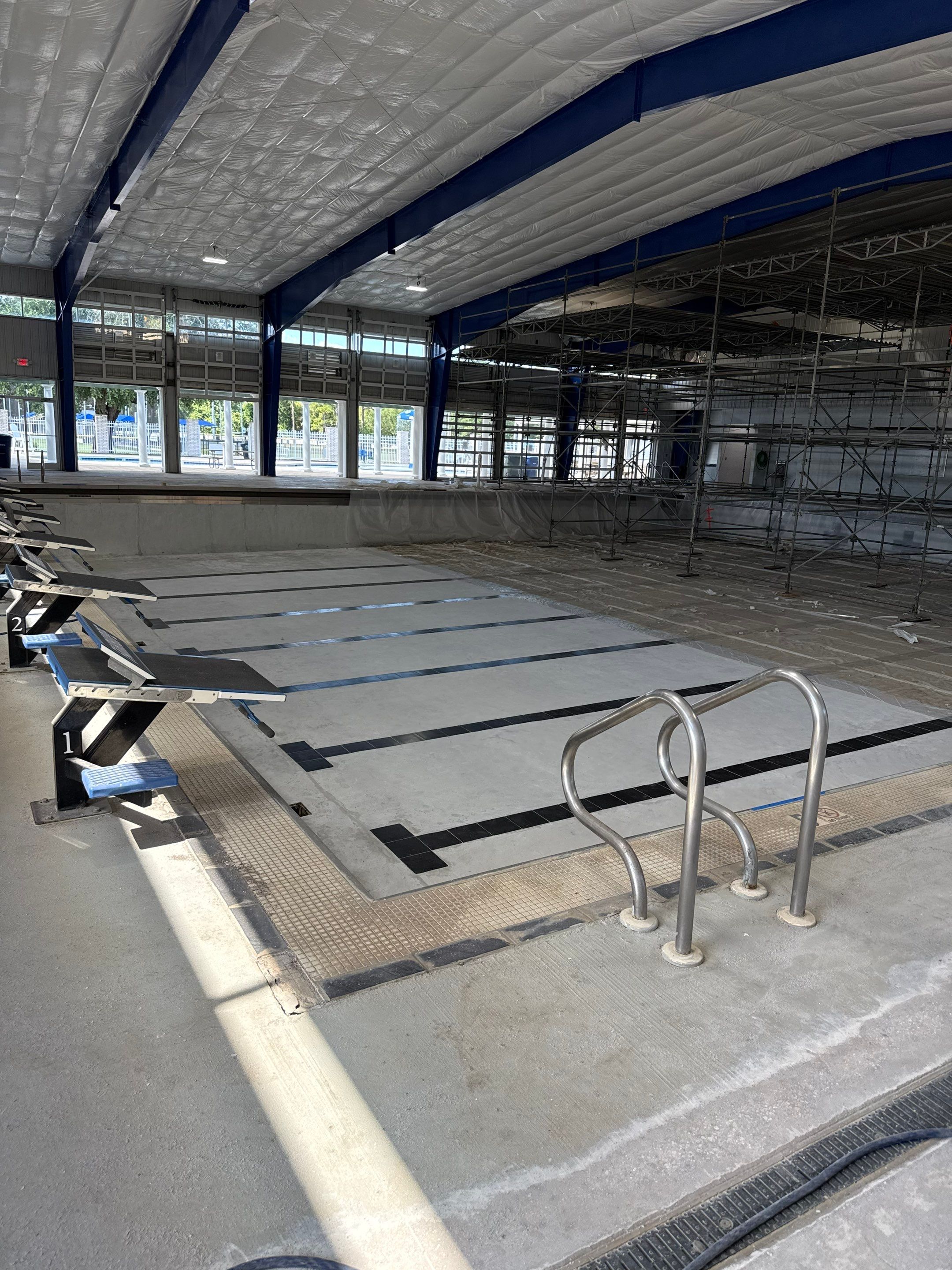 Commercial Pool Deck Restoration in Fairhope by Cornerstone Hard Surface Restoration