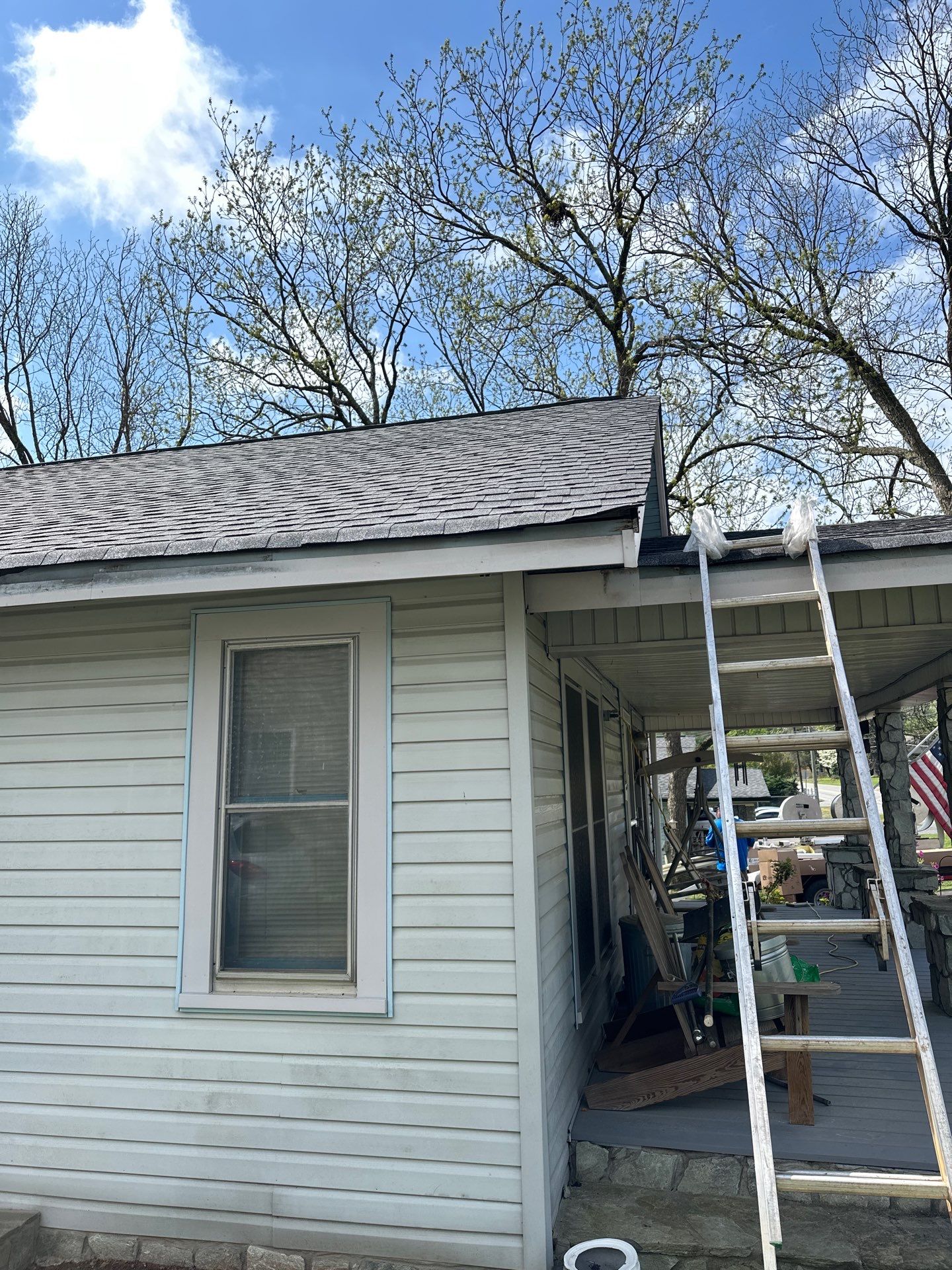 6" Seamless Low Gloss White Gutters and Guards  by Peak 2 Peak Services LLC