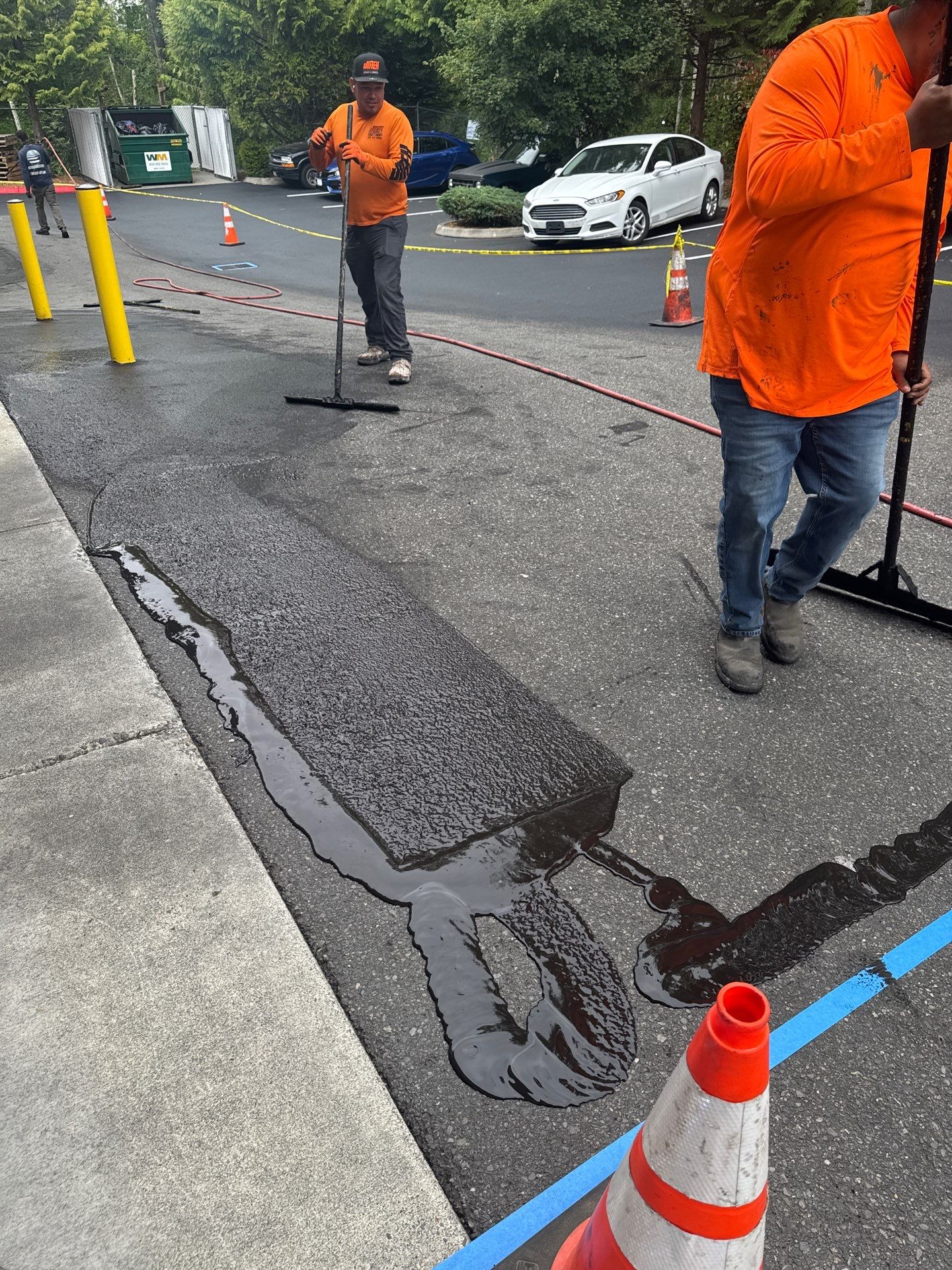 King Machine Business Parking Lot Sealcoat Overlay | Mukilteo by Jireh Asphalt & Concrete Inc 