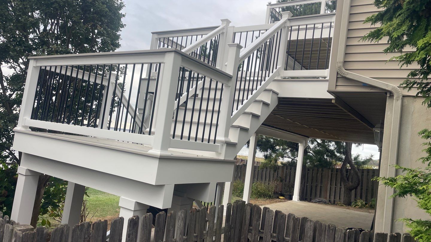 Waterfront deck In Keyport  by deck guardian