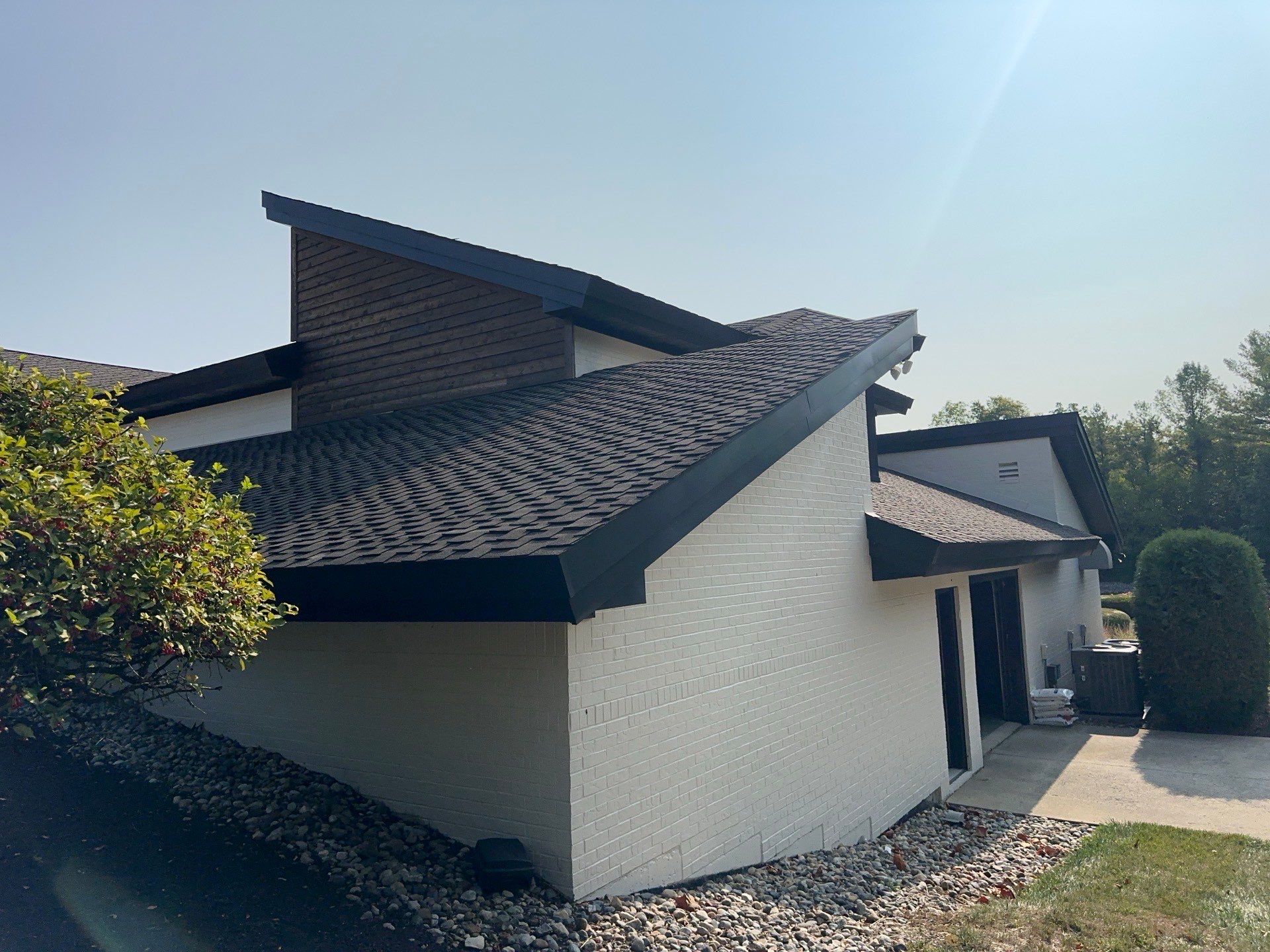 Black Frost Metal Shake Roof & Modern Exterior Renovation – Fort Wayne, IN by 4Ever Metal Roofing