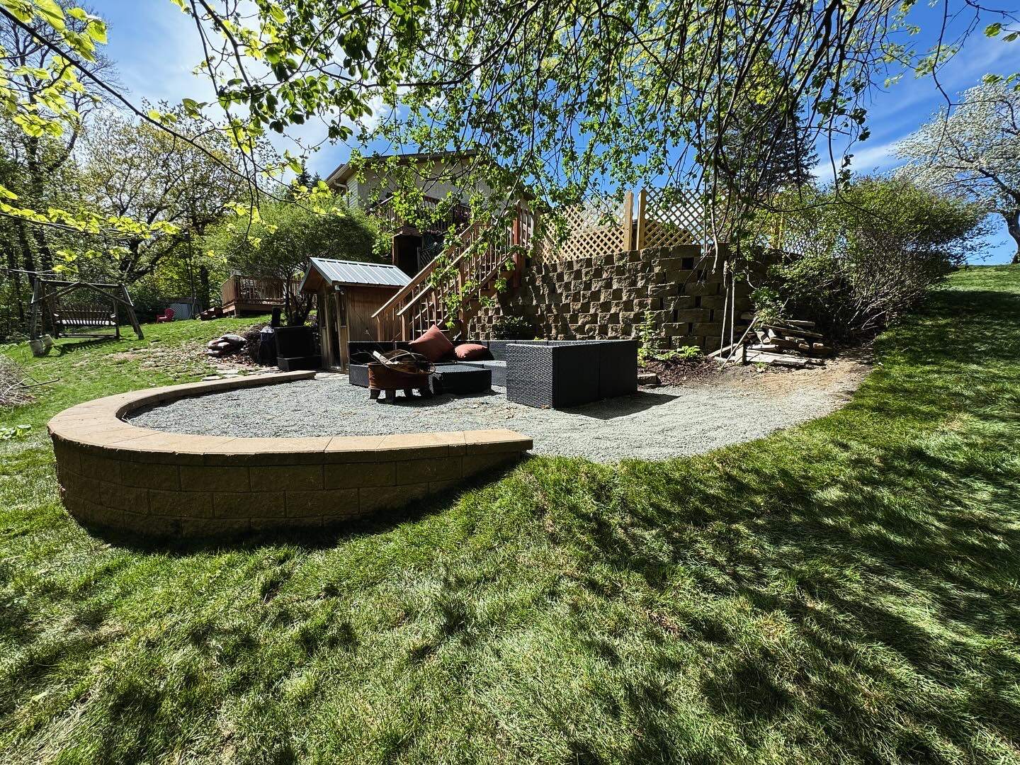 Grade Correction & Retaining Wall by Sota landscaping