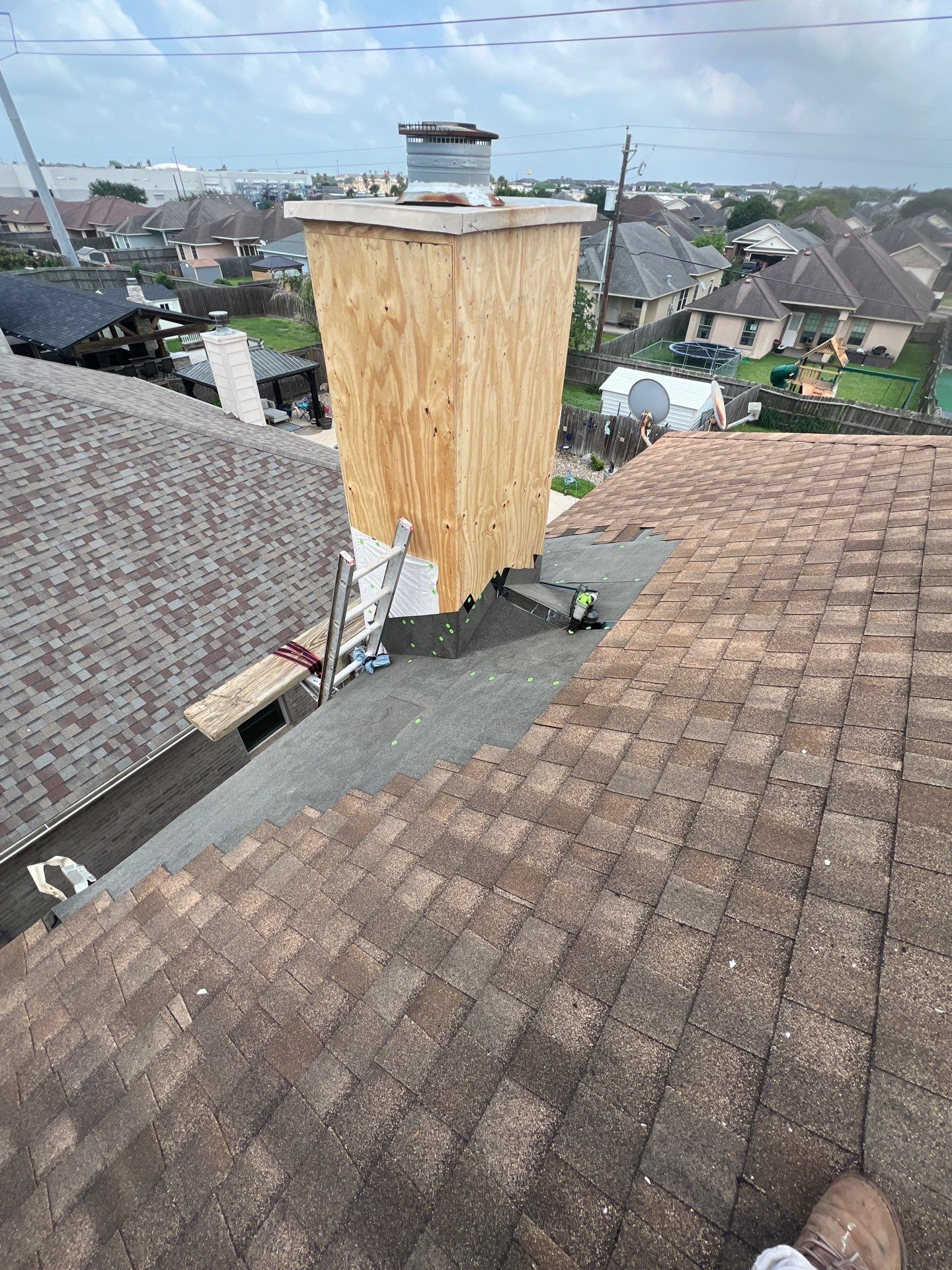 Chimney looks good but its BAD! by Bayfront Roofing and Construction