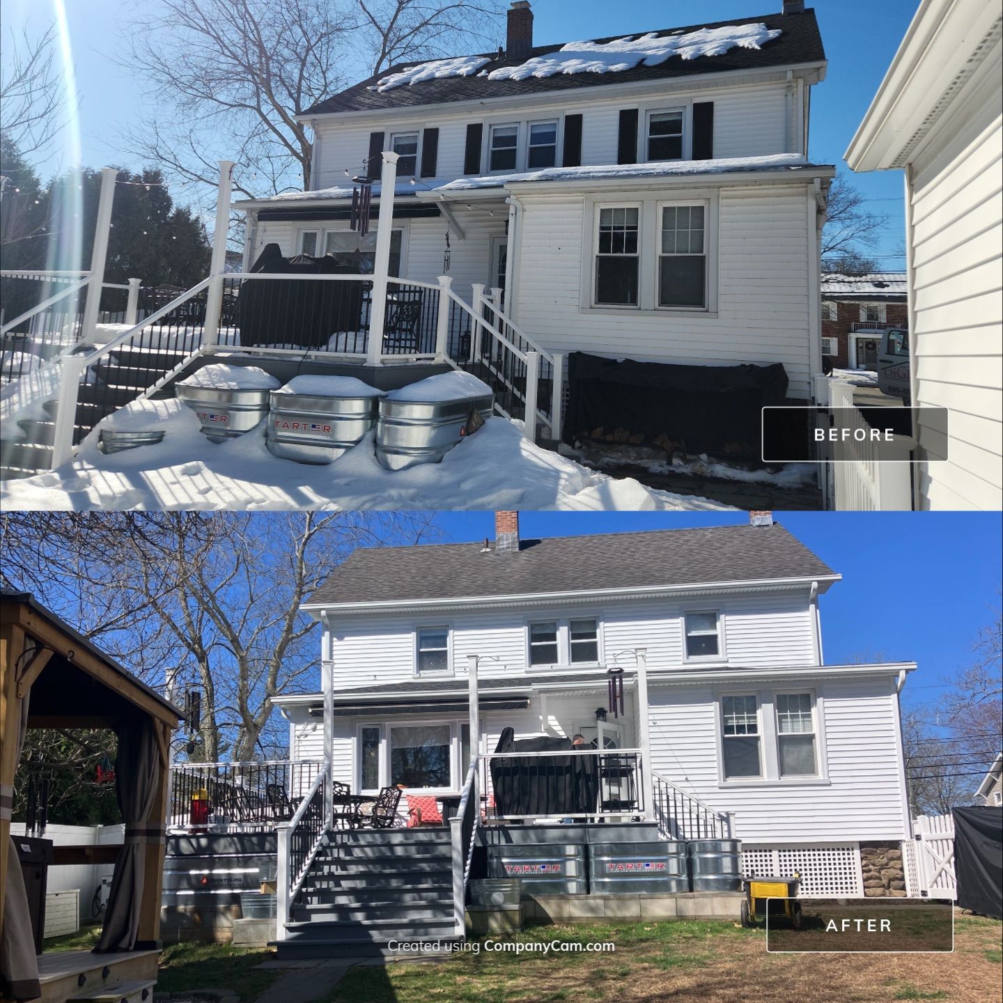 Refreshed Siding with Cert. Mainstreet D/4 clapboard, White by DiGiorgi Roofing and Siding Inc