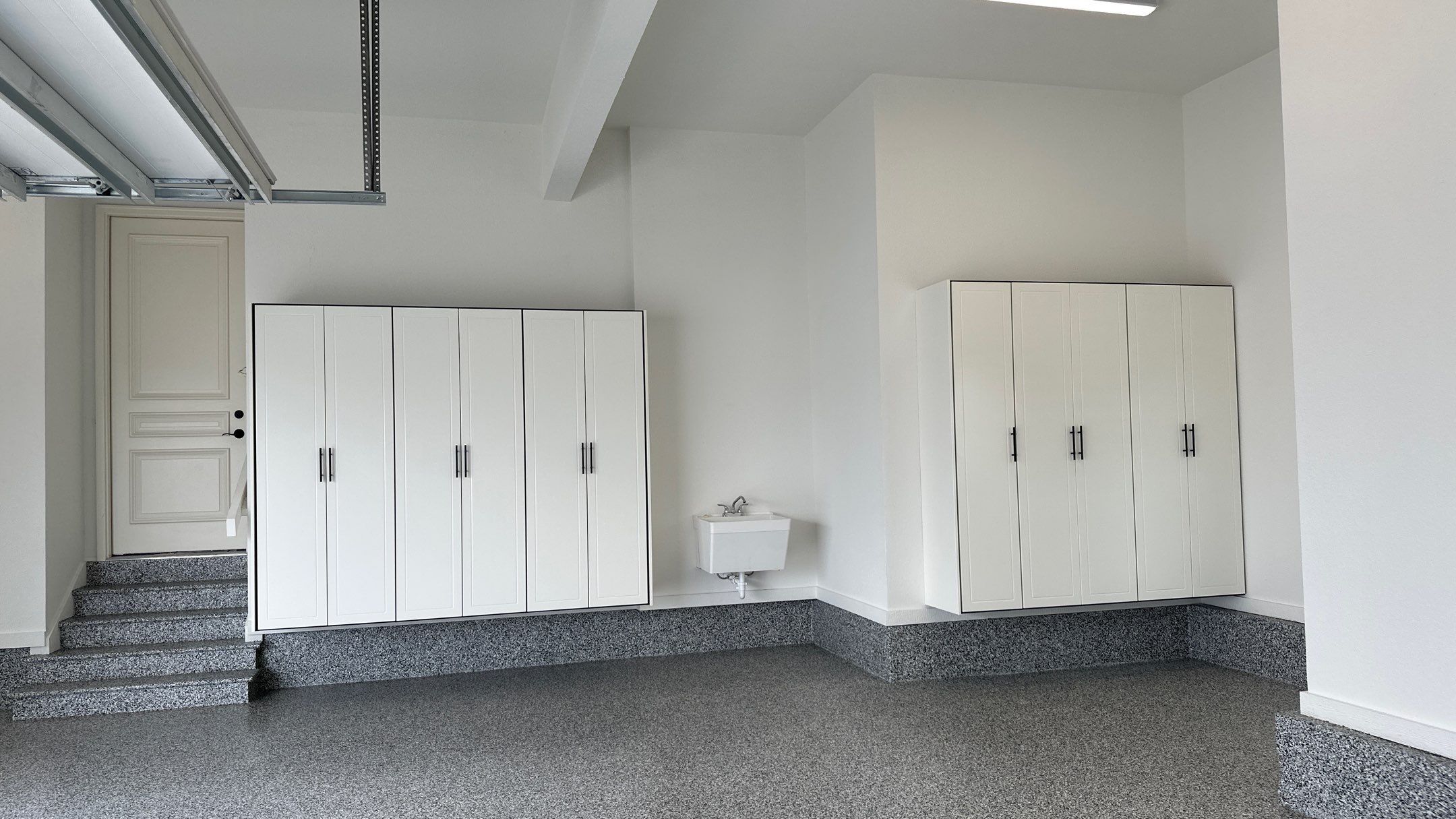 Mike & Pam transformed their garage with a Banner Garage Floor and Cabinets by Banner Garage