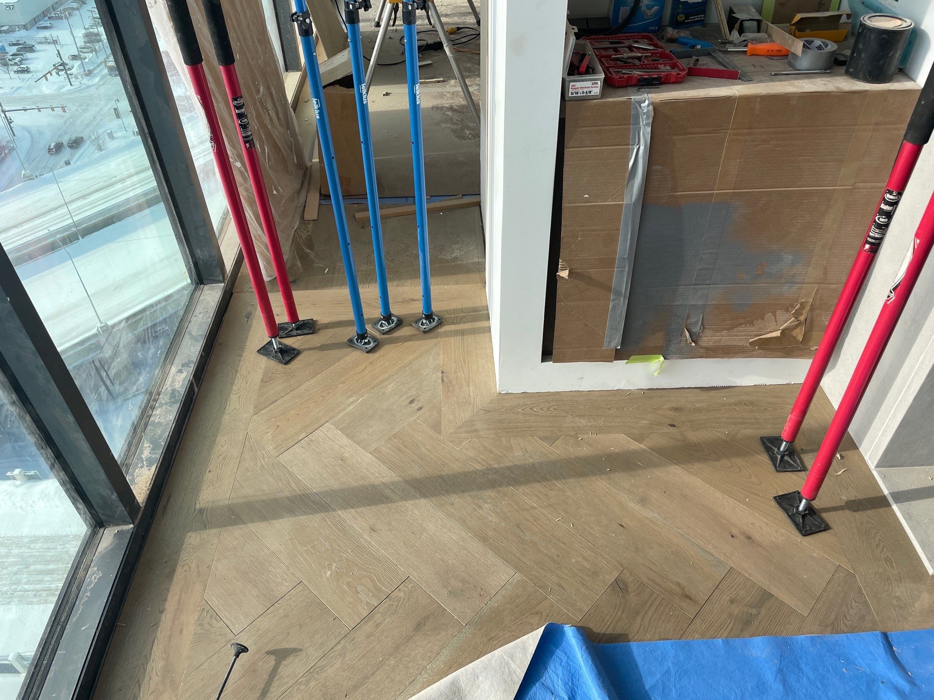 Herringbone Feature! by RTBaldwin Hardwood Floors