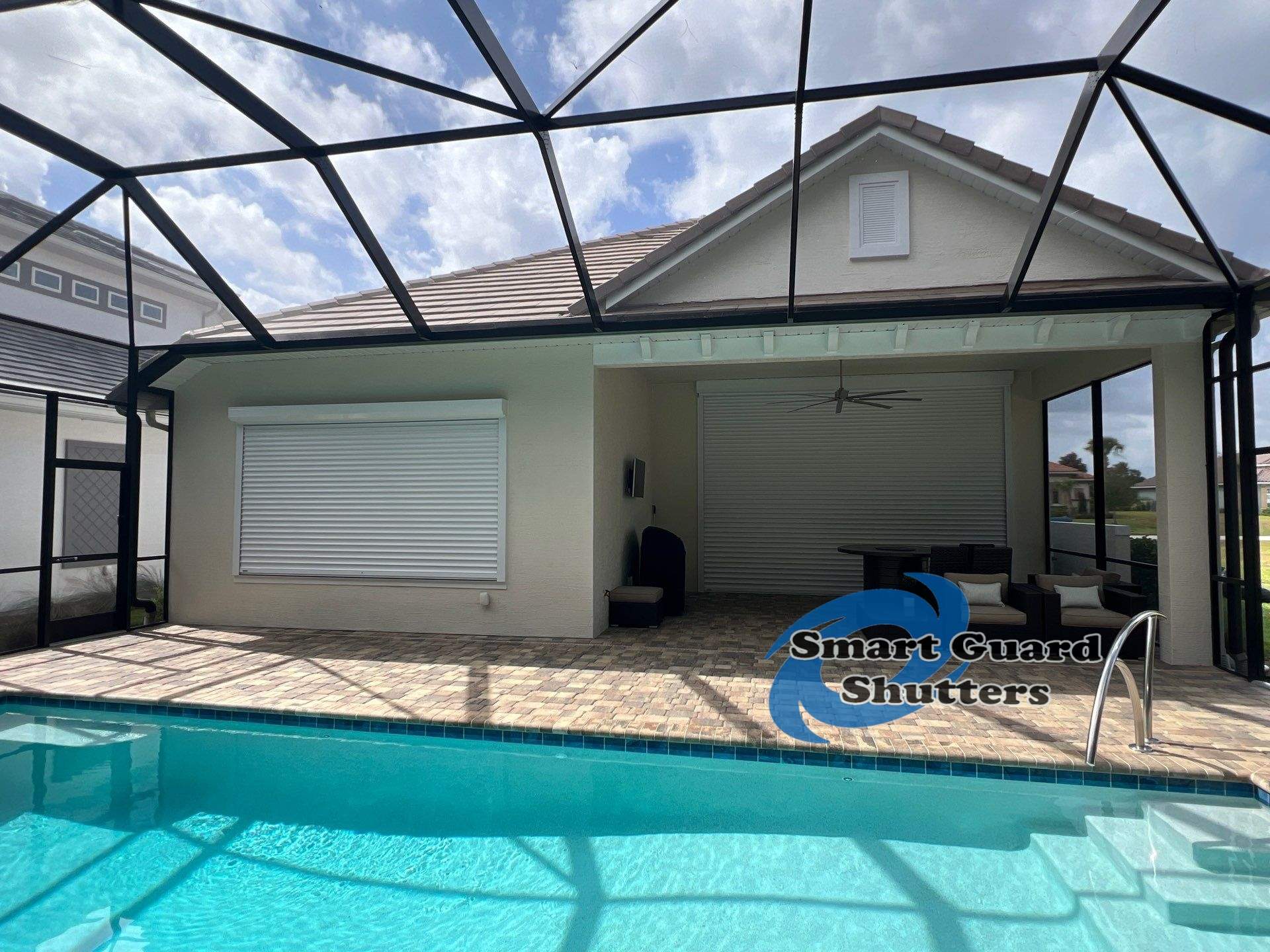 Rolling Shutter in White by Smart Guard Shutters