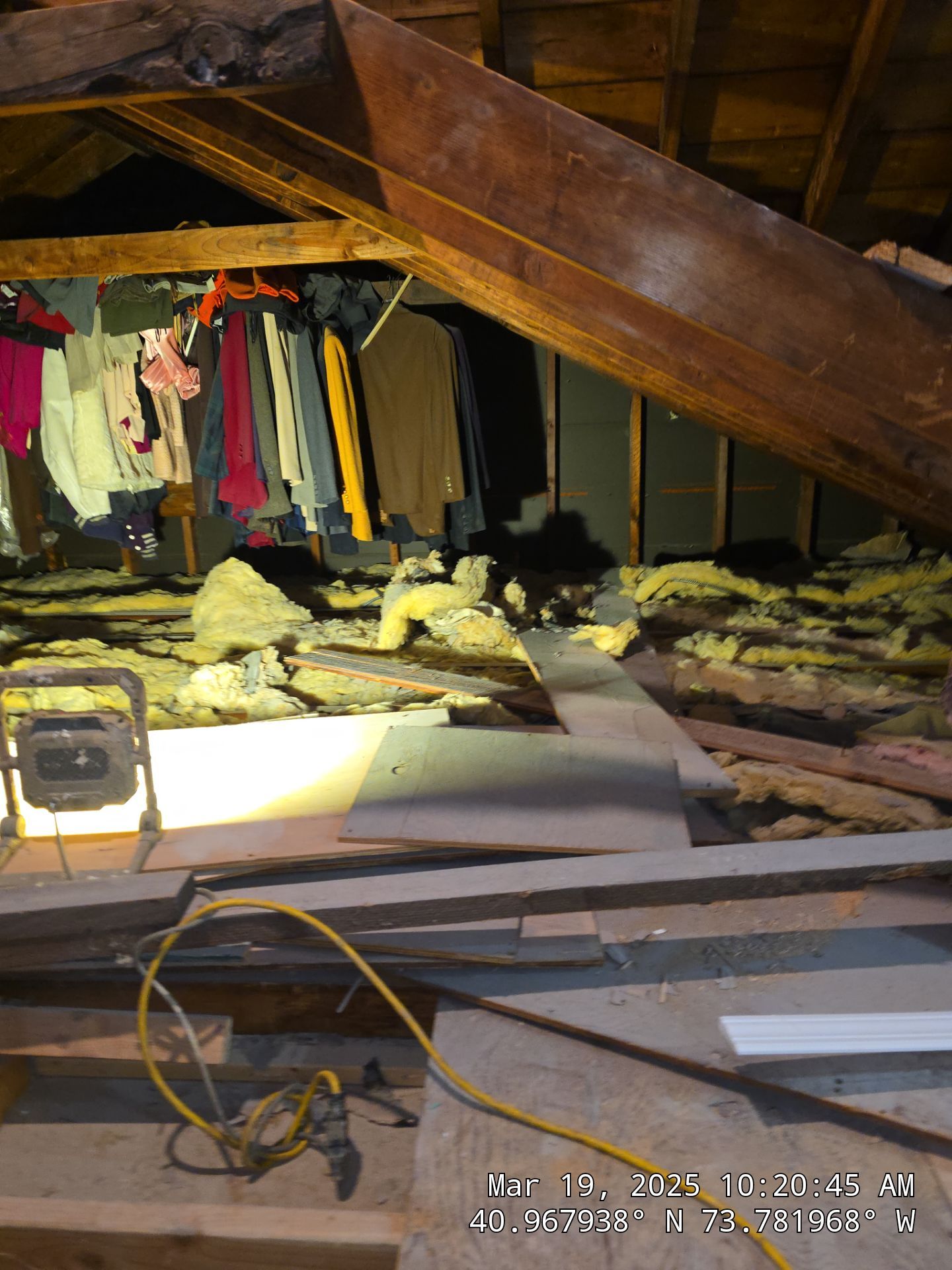 Attic Insulation using open cell spray foam by NYS Foam & Energy