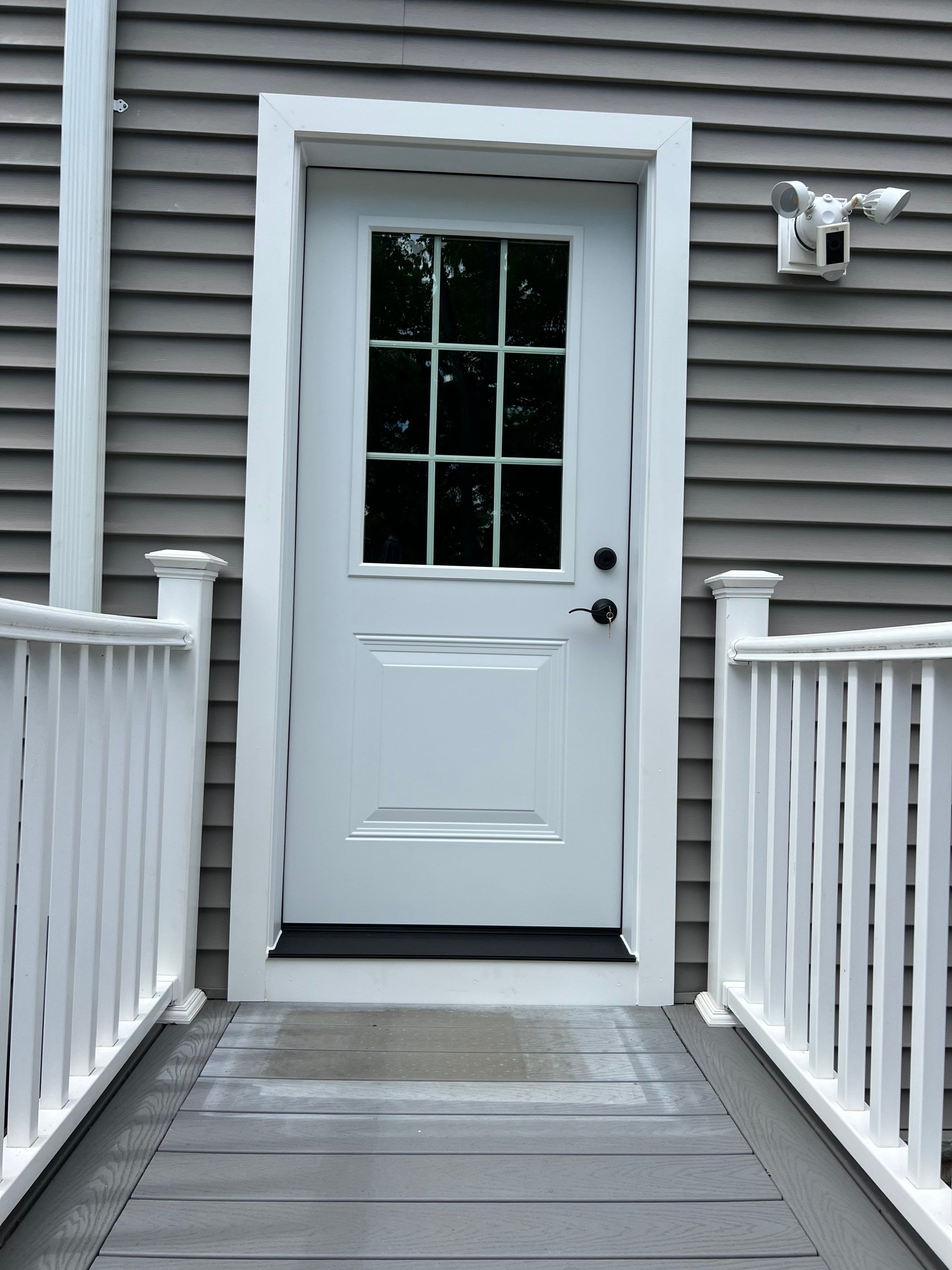Entry and patio door Transformation  by DiGiorgi Roofing and Siding Inc