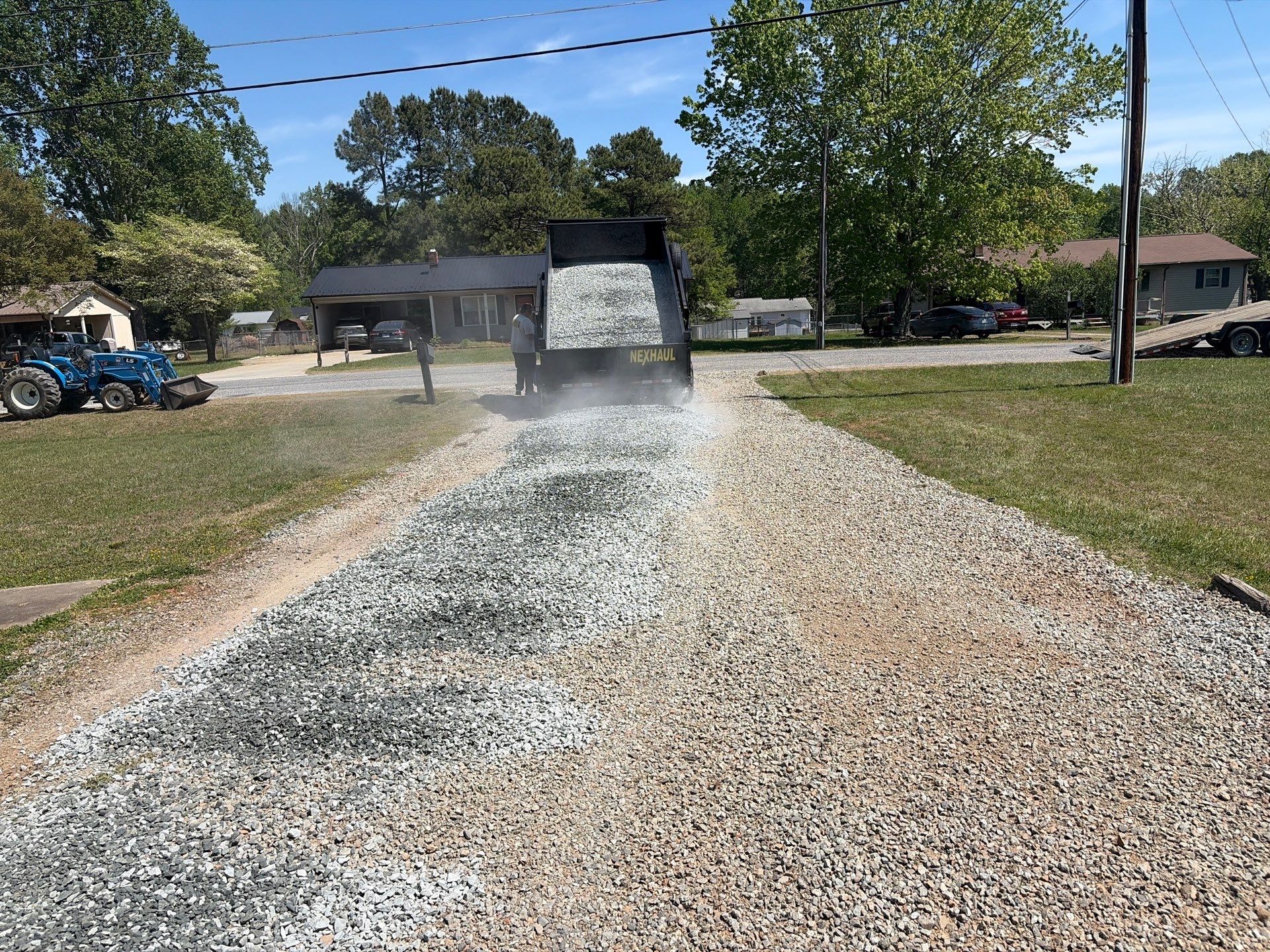 Gravel Driveway Grading and Resurfacing in Thomasville, North Carolina by Four Oaks Grading and Septic, LLC