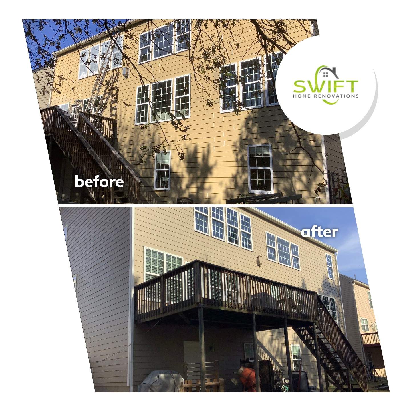 Exterior House Painting and Trim Refresh in Suwanee by Swift Home Renovations