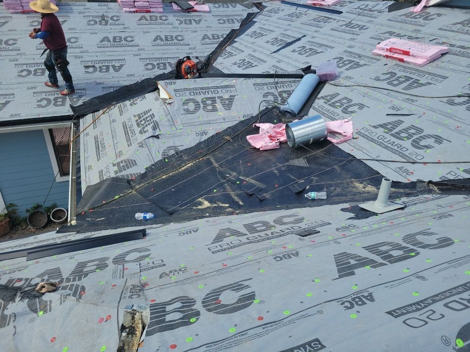 Residential Roofing Installation using Owens Corning TruDefinition Duration Shingles by Galaxy Builders, Inc.