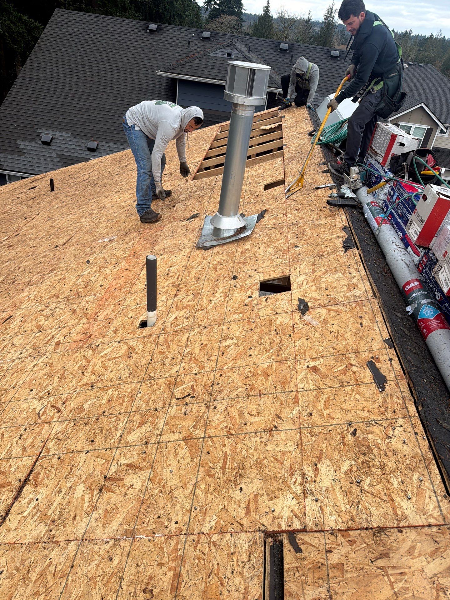 Residential Roofing Installation using GAF HDZ Shingles by Roofing Formula LLC
