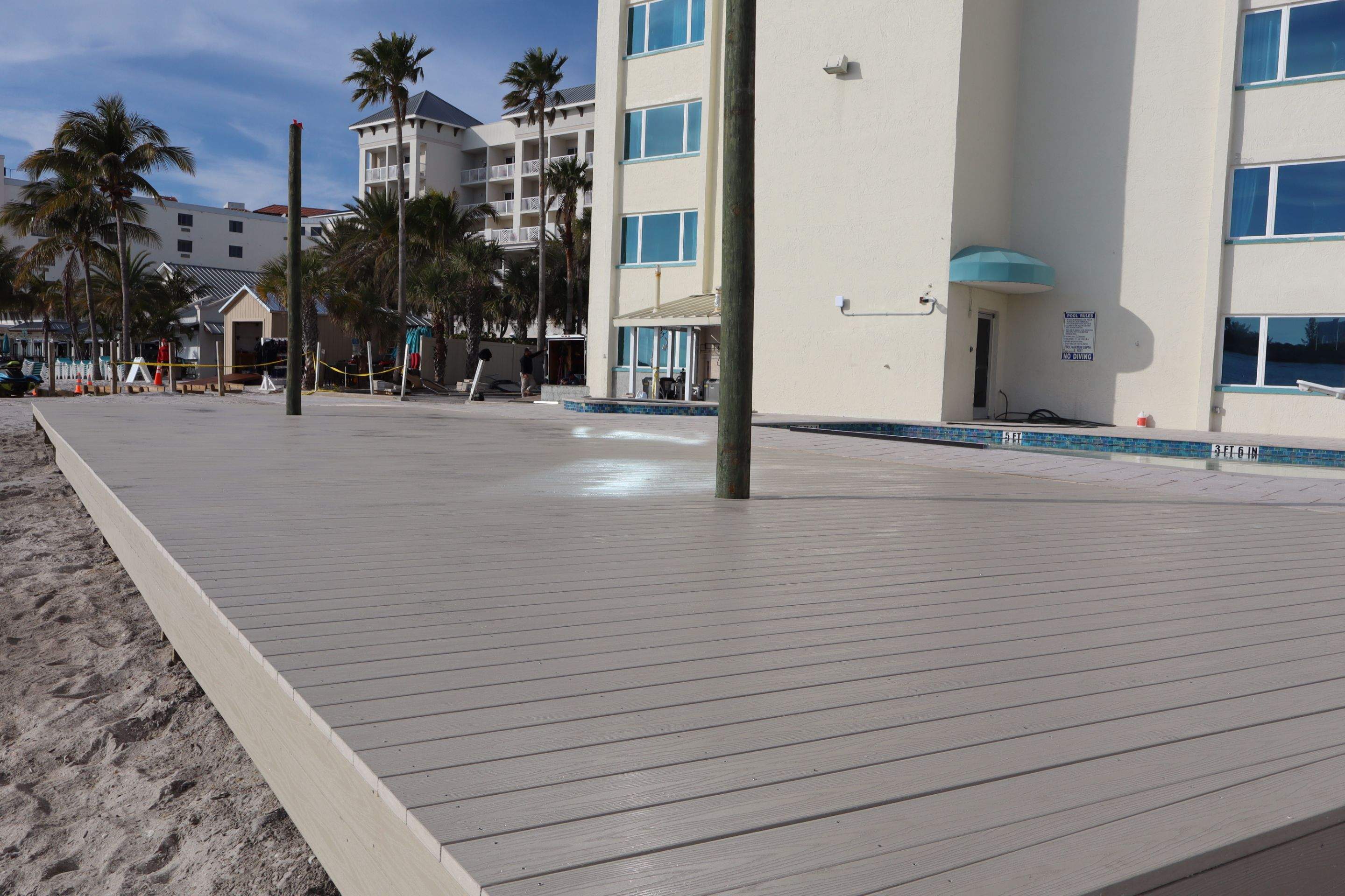 GulfView Hotel Deck Replacement – Clearwater, Florida by Orlando pergolas 