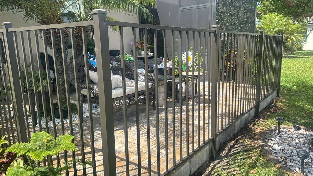 Bronze Aluminum Fence in Naples by True Fence LLC