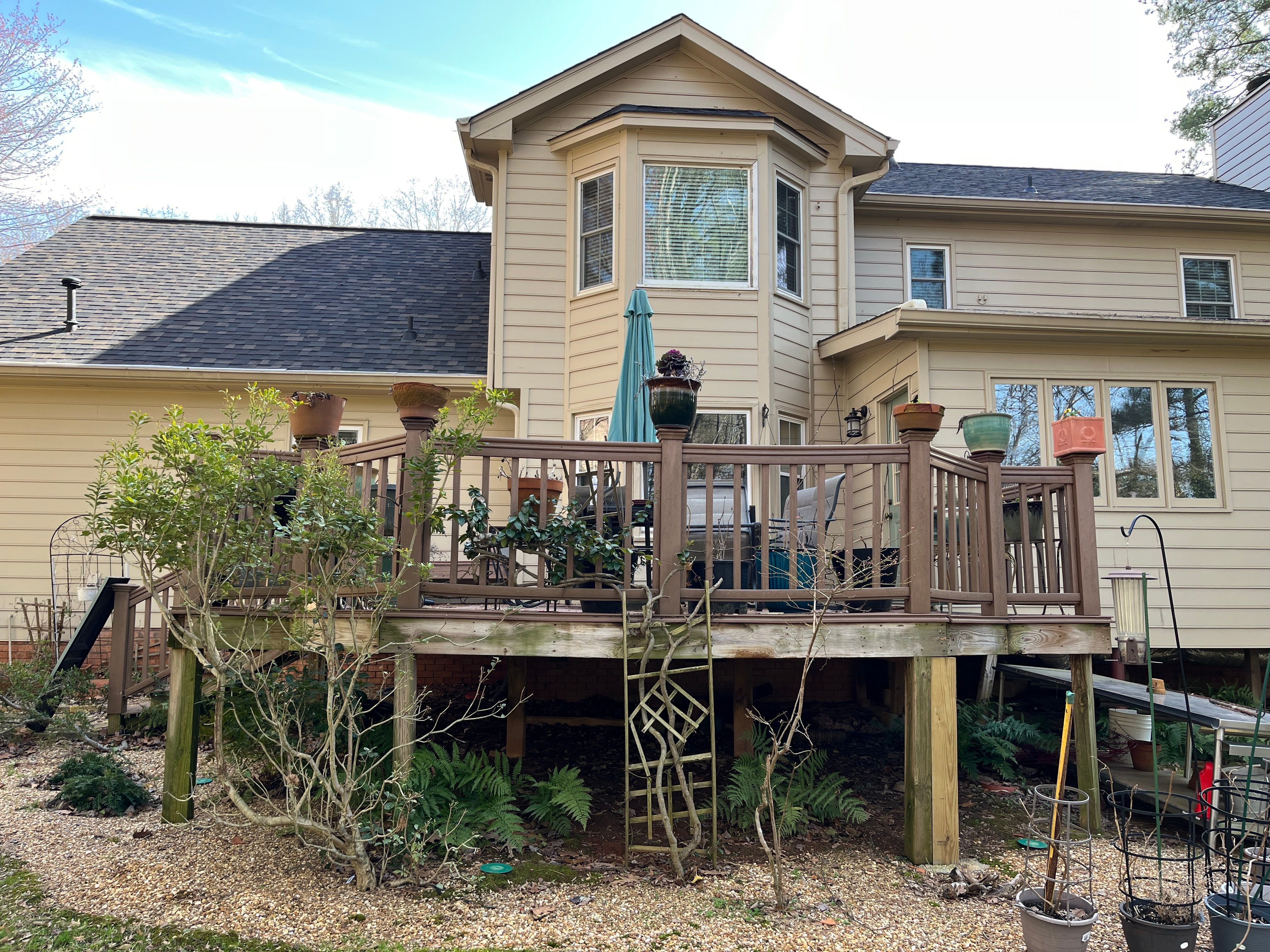 Deck Installation using Pressure Treated Pine in Peachtree Corners, GA by Nelson Exteriors 